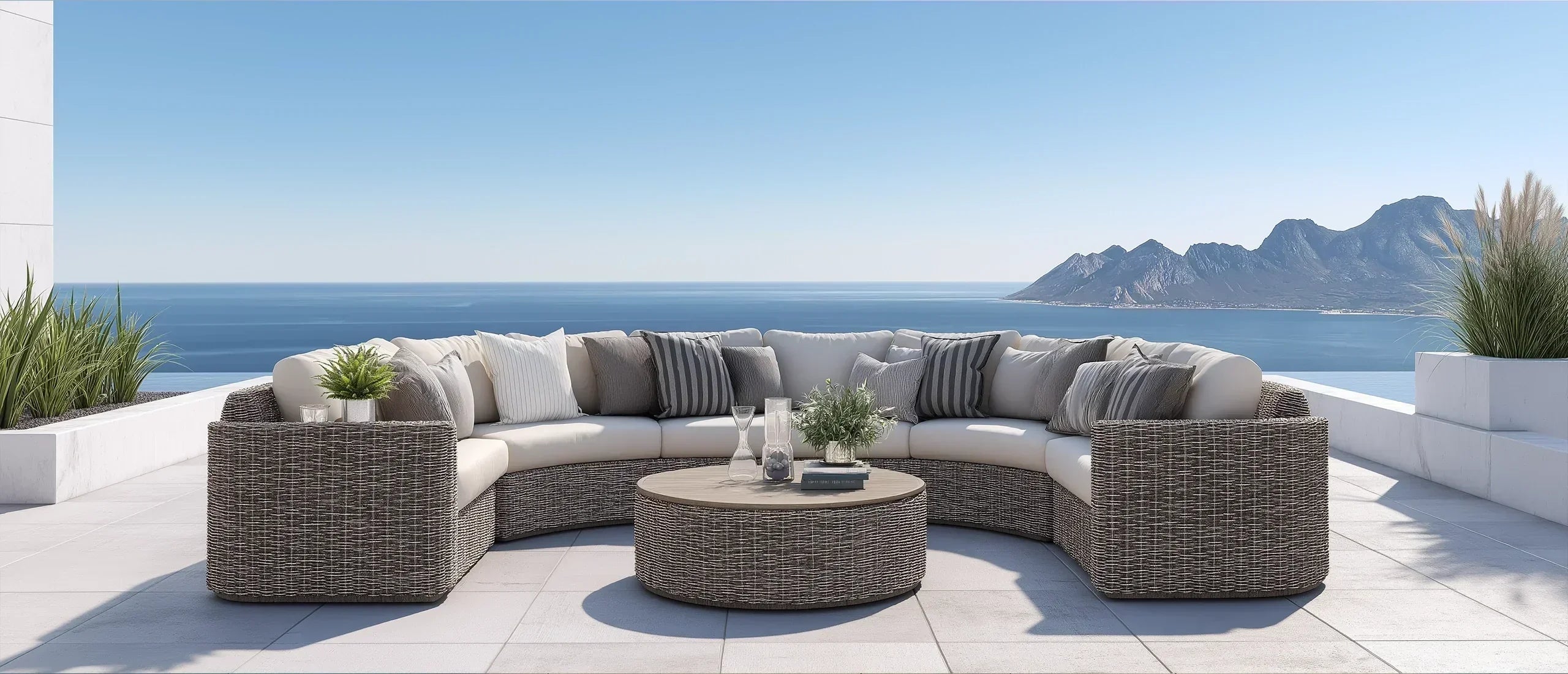 Our Favorite Thick Wicker Furniture Sets with Rounded Strands