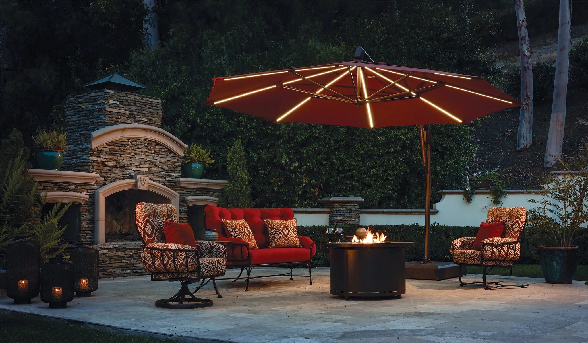 12 foot patio umbrella treasure garden 13-ft Outdoor with Lux Lighting, Octago Upgrade your shade with the Treasure Garden 11 market umbrella SunVilla 12 ft. Square 3-Tier