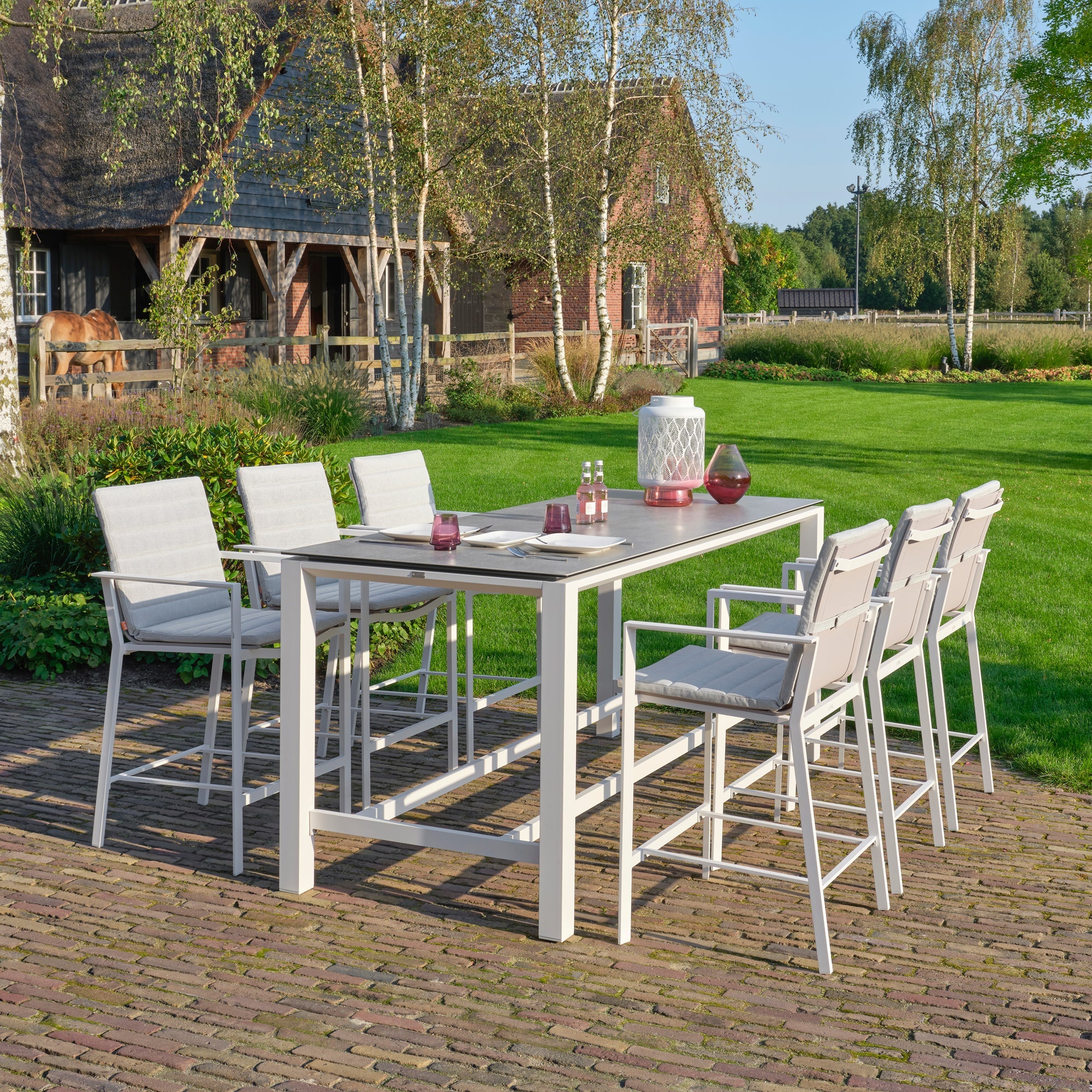 Primavera 7-Piece Bar Set - White