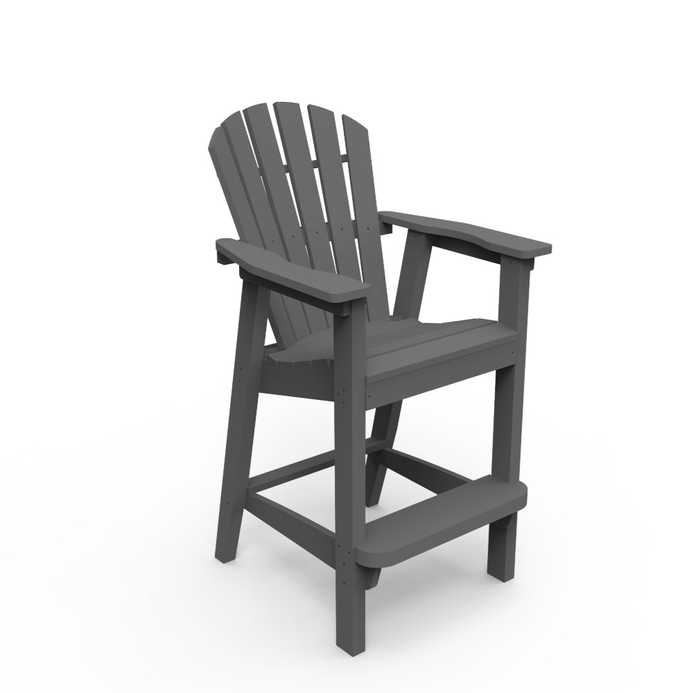 Seaside Casual Adirondack Shellback Bar Arm Chair