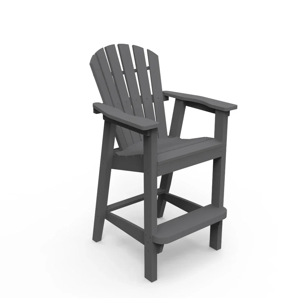 Seaside Casual Adirondack Shellback Bar Arm Chair