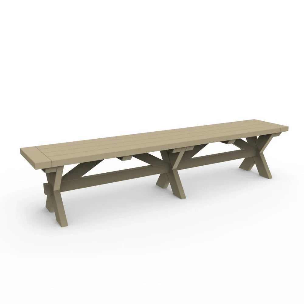 Seaside Casual Sonoma 76" Dining Bench