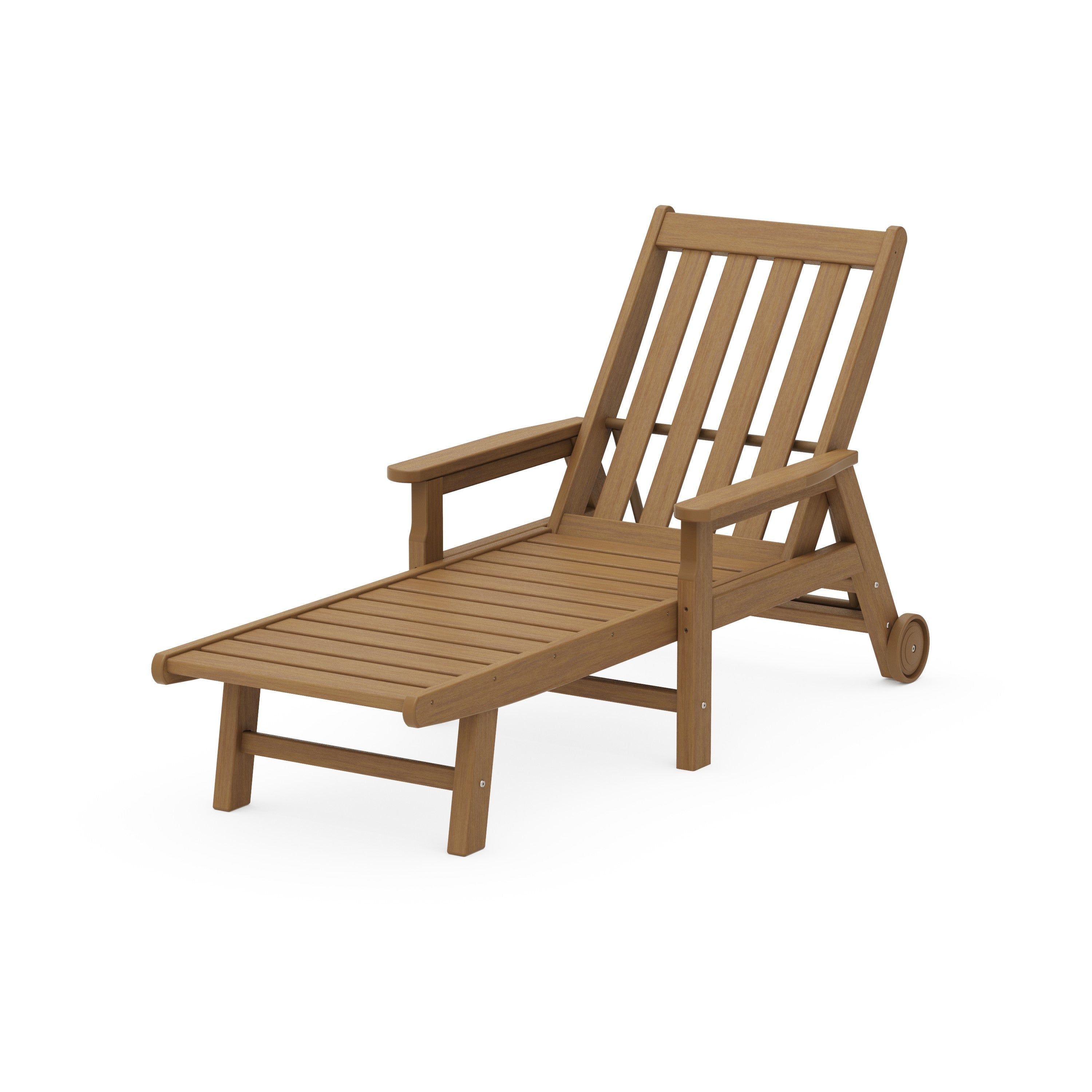 Vineyard Chaise with Arms and Wheels
