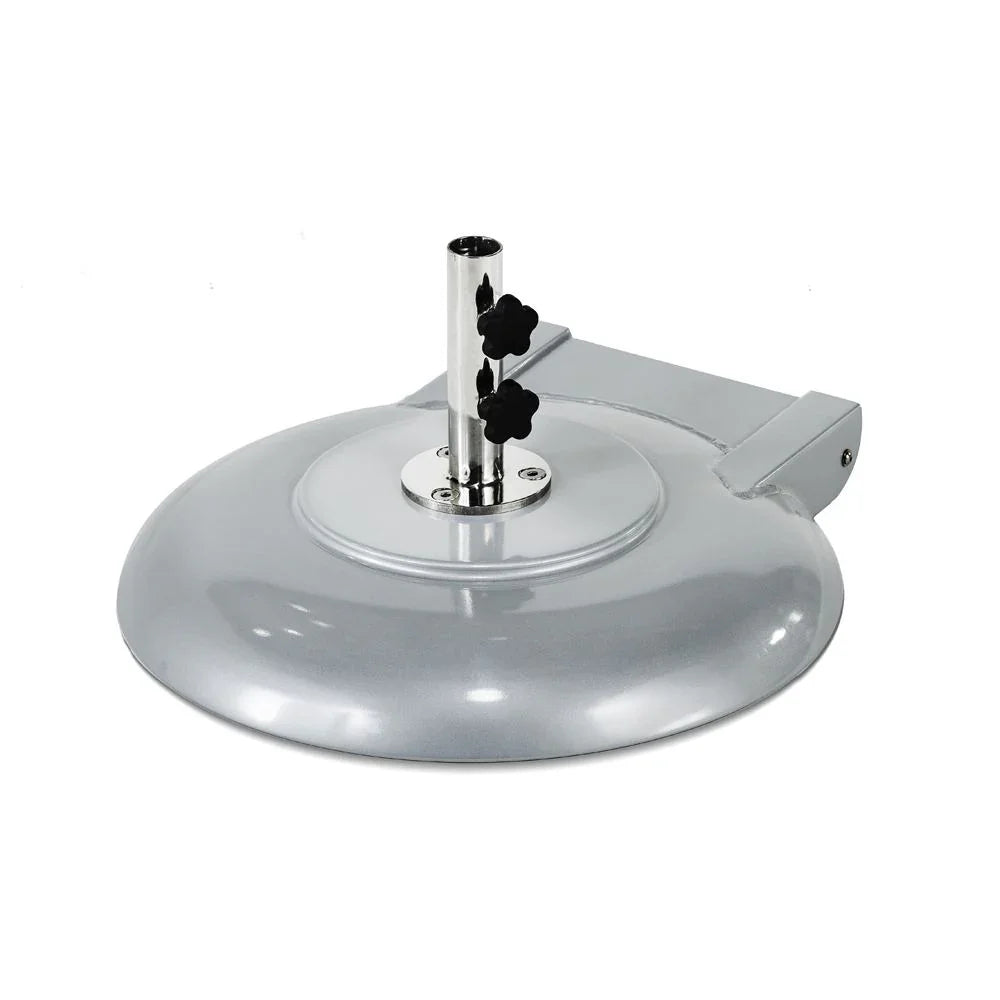 Premium Aluminum Concrete Freestanding 100 lb. Umbrella Base w/ Wheels