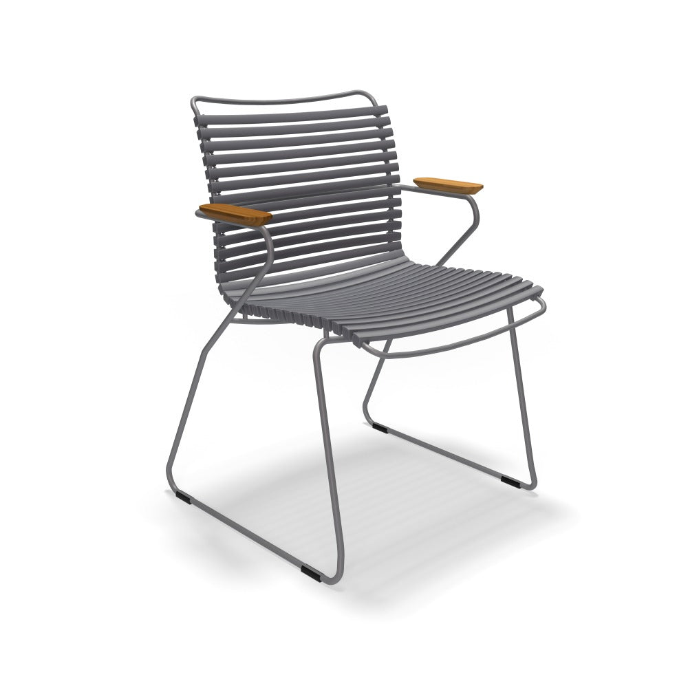 Click Dining Arm Chair - Dark Grey