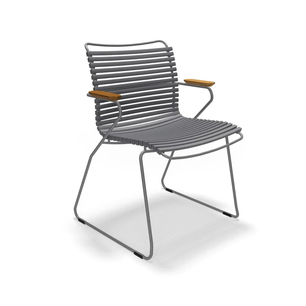 Click Dining Arm Chair - Dark Grey