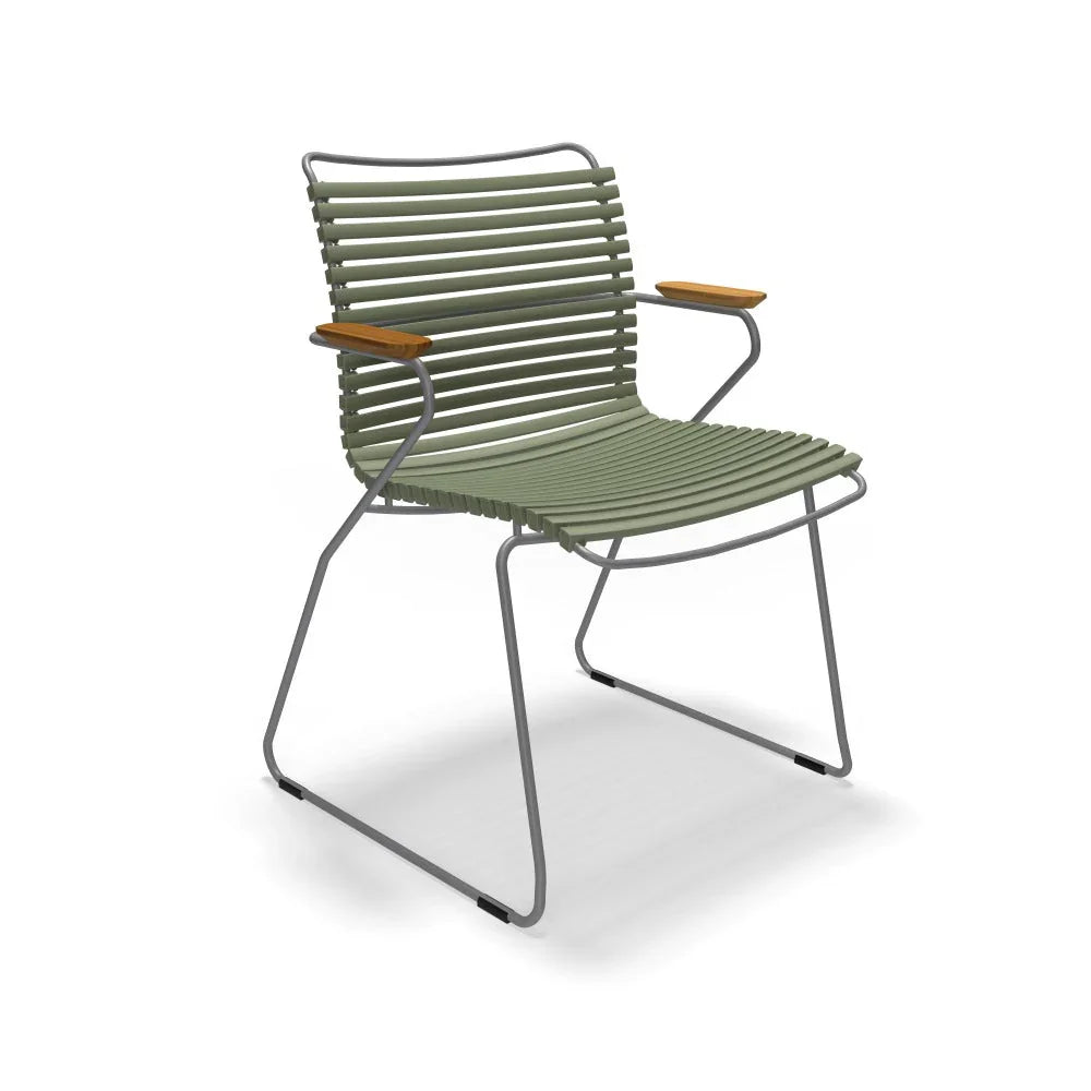 Click Dining Arm Chair - Olive Green