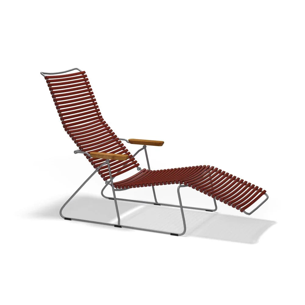 Click Sunlounger - Paprika