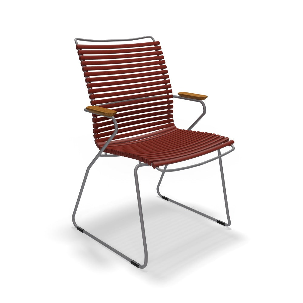 Click High Back Arm Chair - Paprika