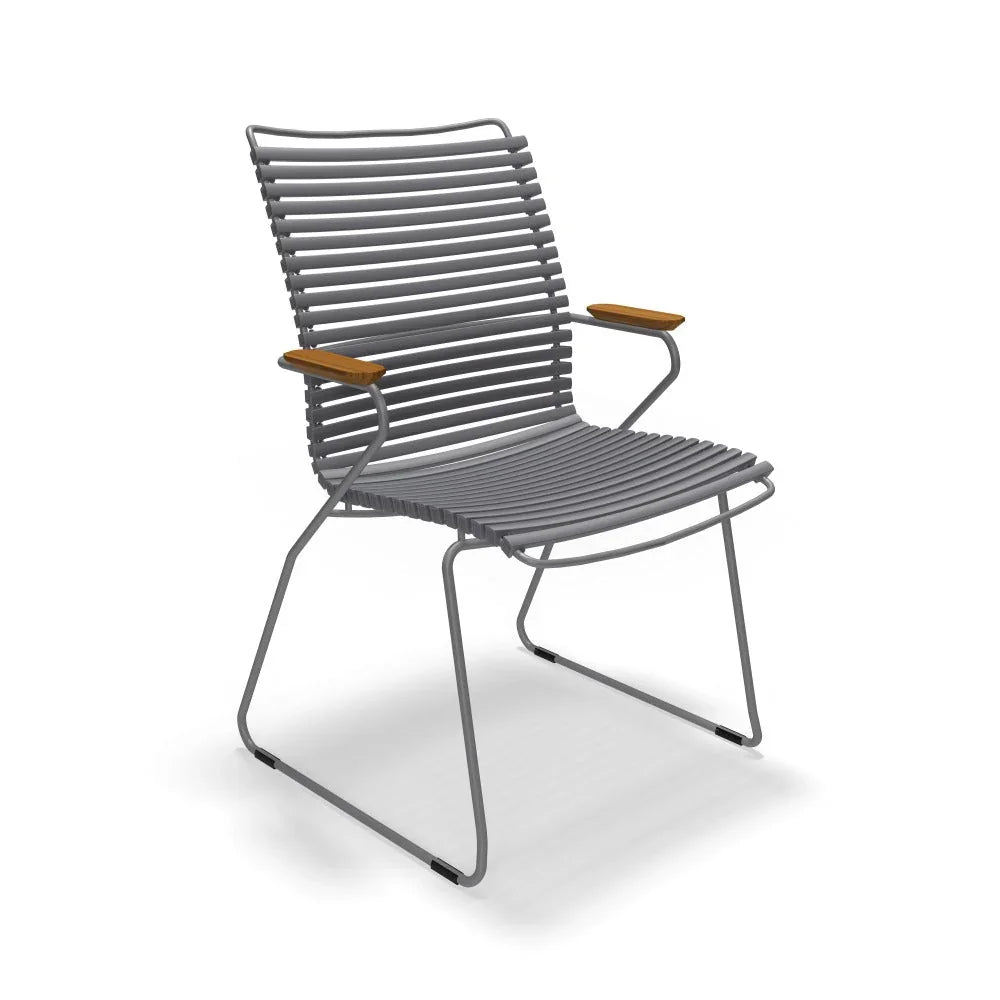 Click High Back Arm Chair - Dark Grey