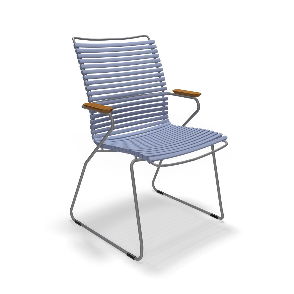 Click High Back Arm Chair - Pigeon Blue