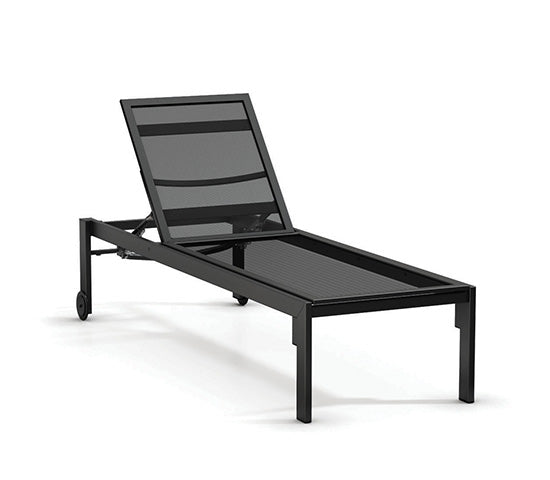 Allure Mesh Armless Adjustable Chaise (with Wheels) - Homecrest 1130M