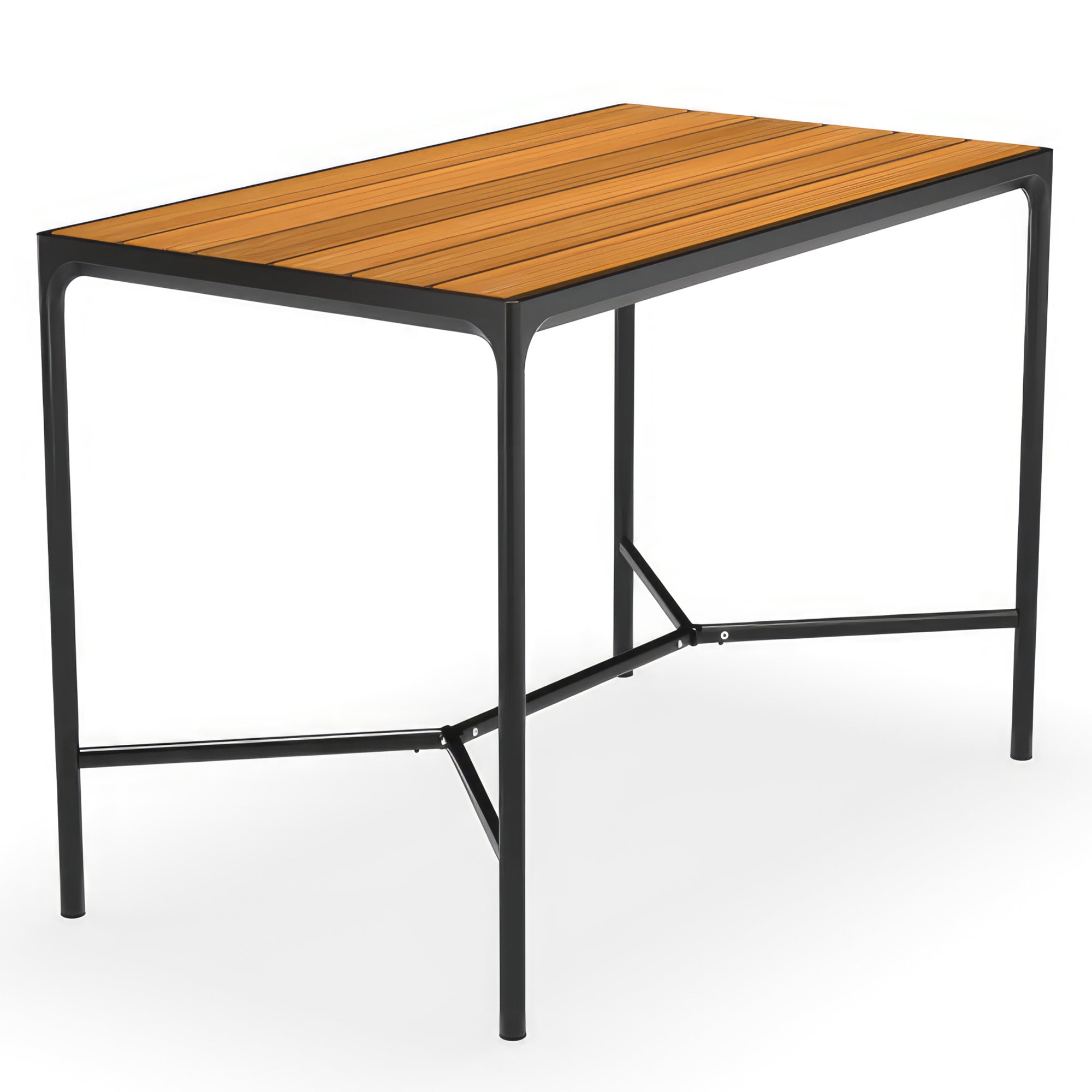 Houe Four 62" x 35" Rectangle Bamboo Top Bar Table