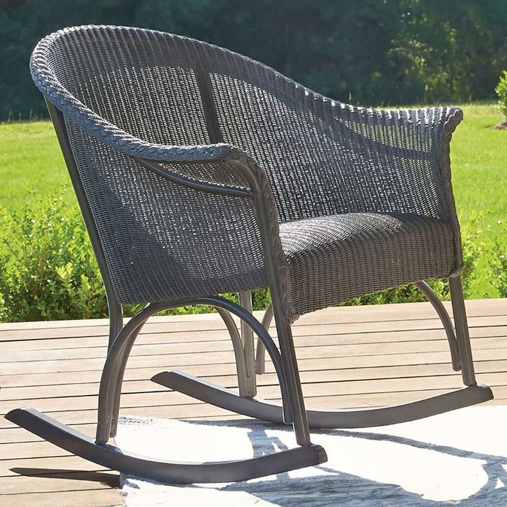 Lloyd Flanders All Seasons Lounge Rocking Chair with Padded Seat