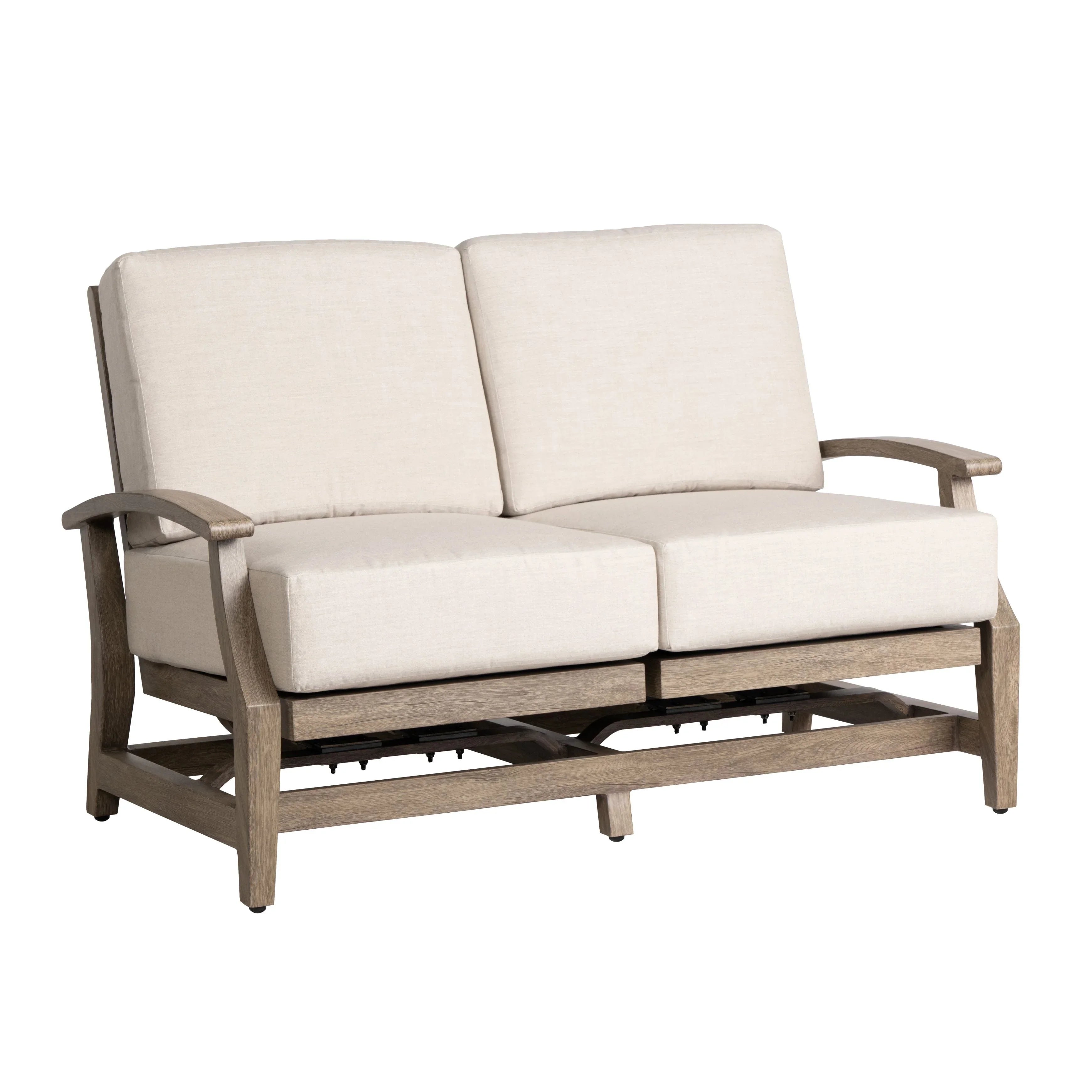 Lloyd Flanders Frontier Cushioned Spring Rocker Loveseat