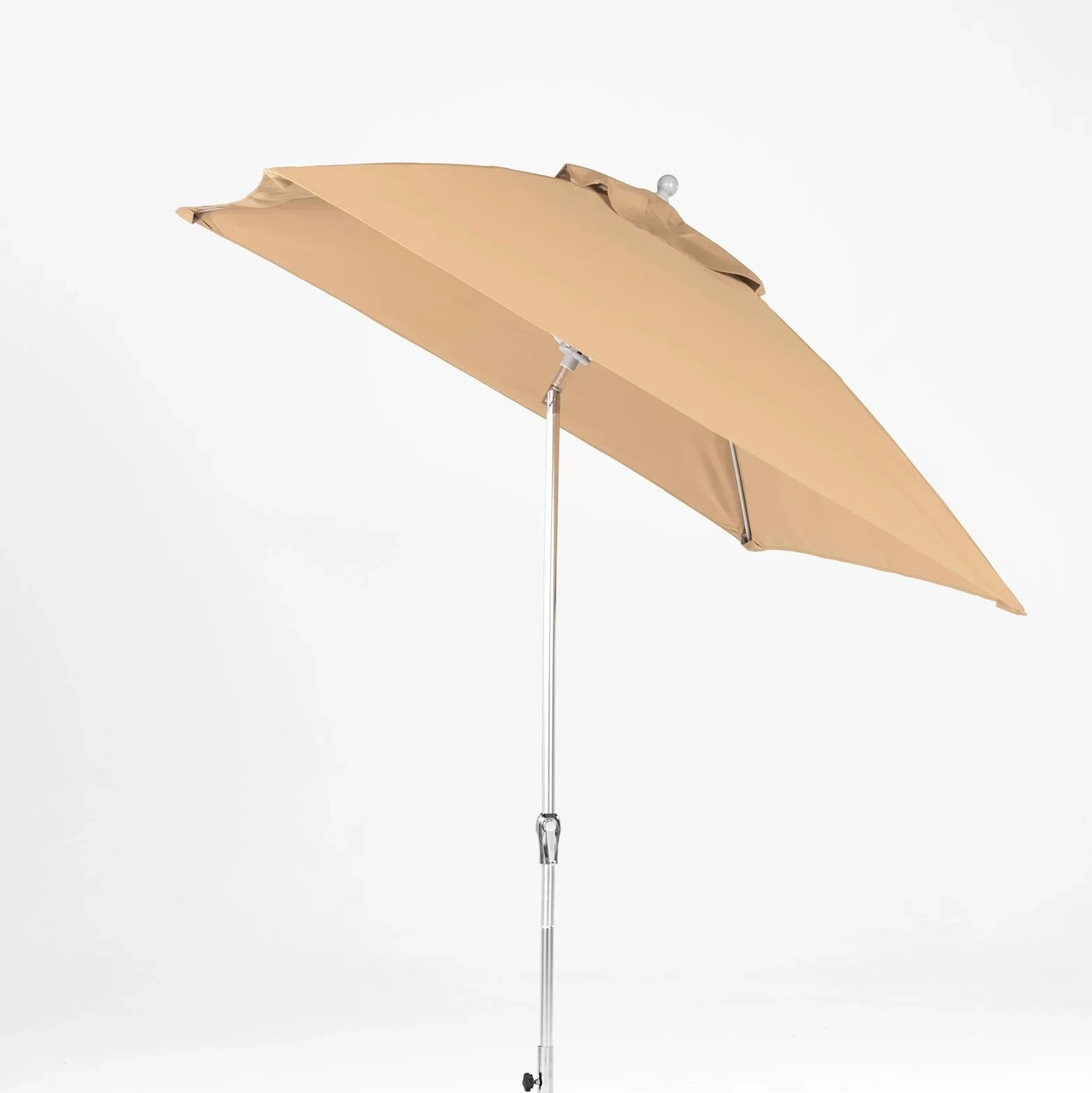 Monterey Aluminum 7.5' Crank Lift Auto Tilt Square Umbrella w/ Fiberglass Ribs