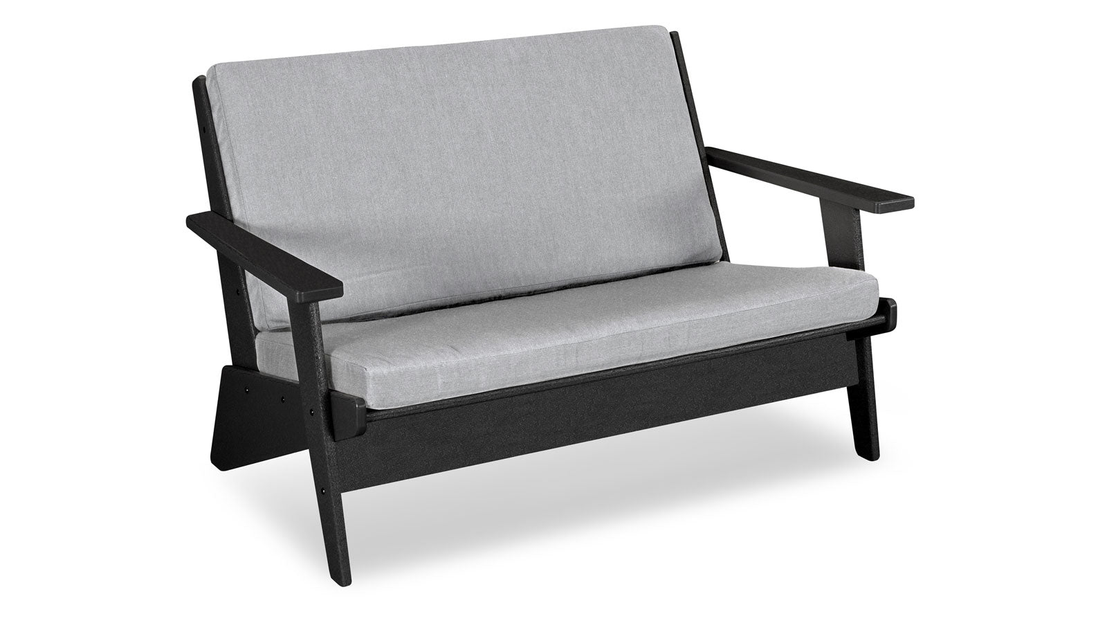 Riviera Modern Deep Seating Loveseat - Black