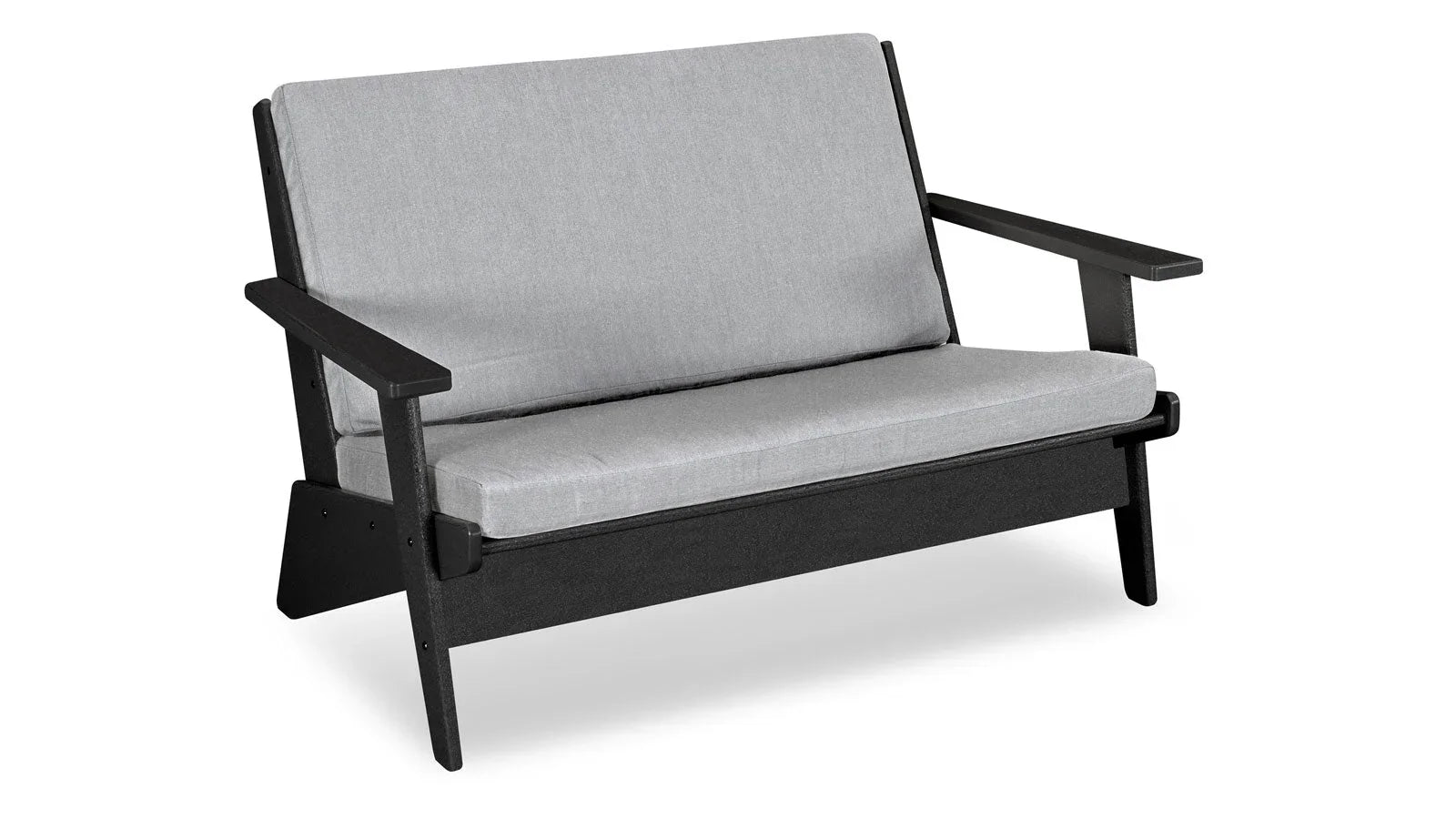 Riviera Modern Deep Seating Loveseat - Black