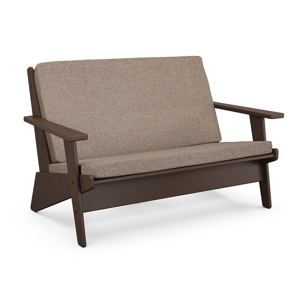 Riviera Modern Deep Seating Loveseat - Mahogany