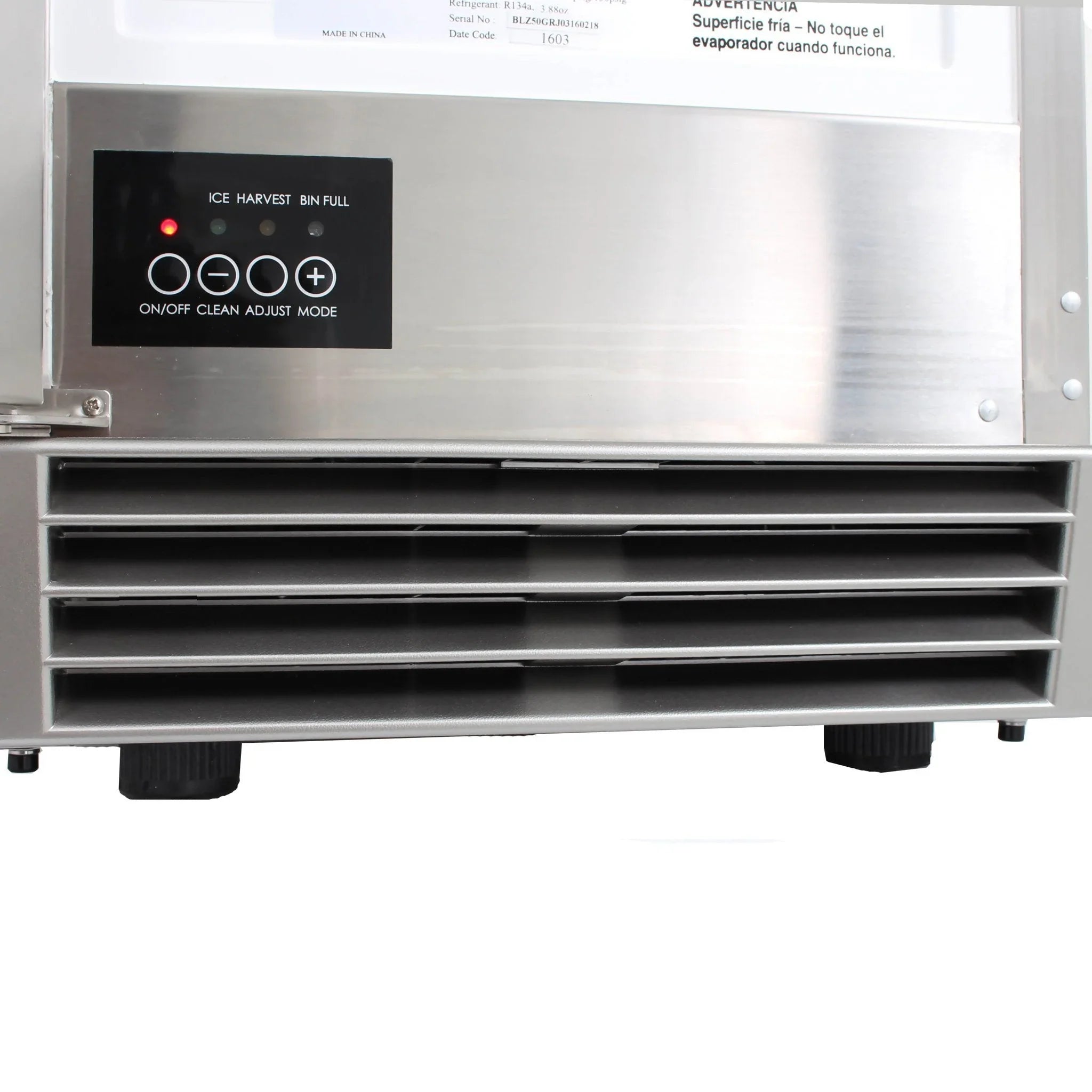 50 lb. 15" Stainless Steel Outdoor Ice Maker