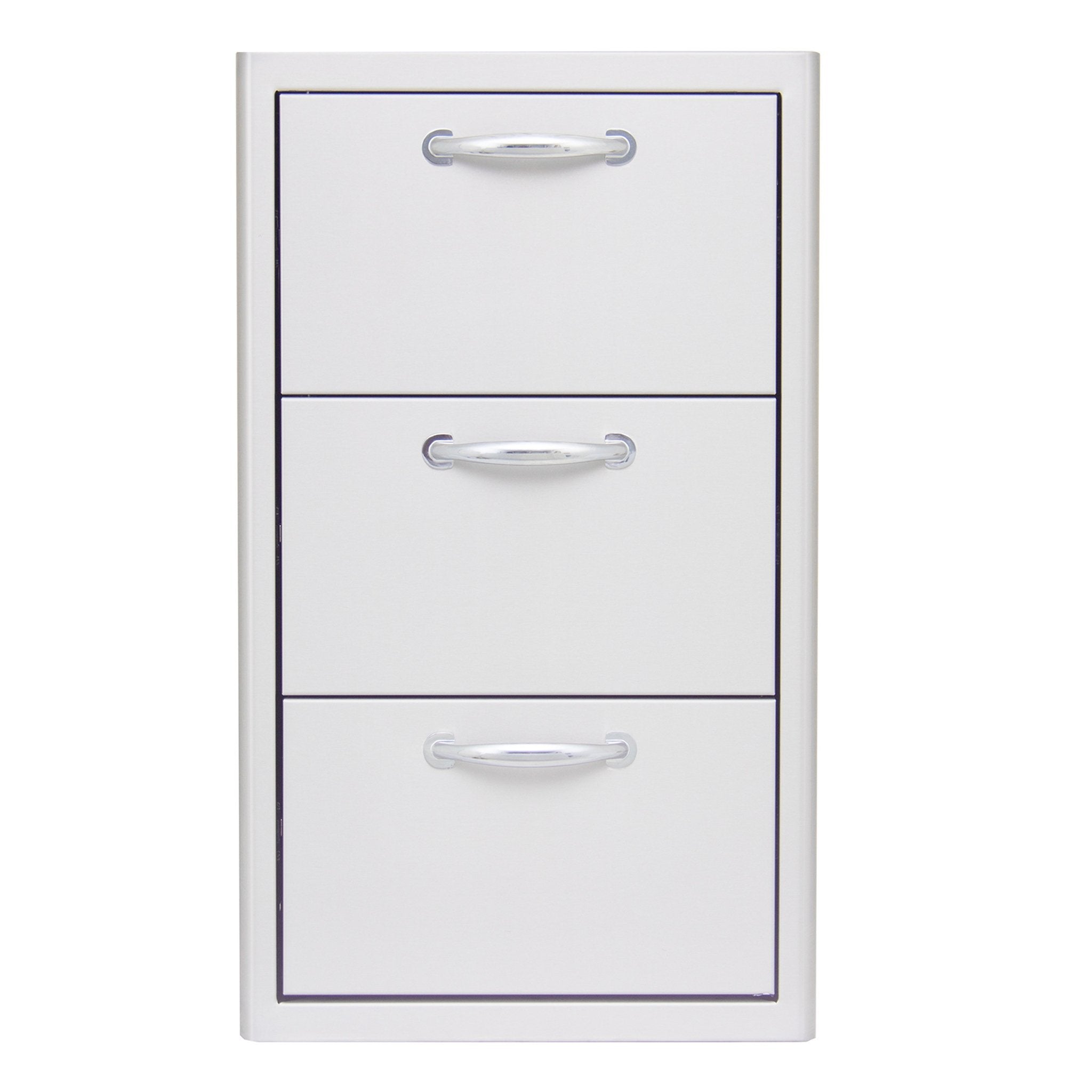 16" Stainless Steel Triple Access Drawer
