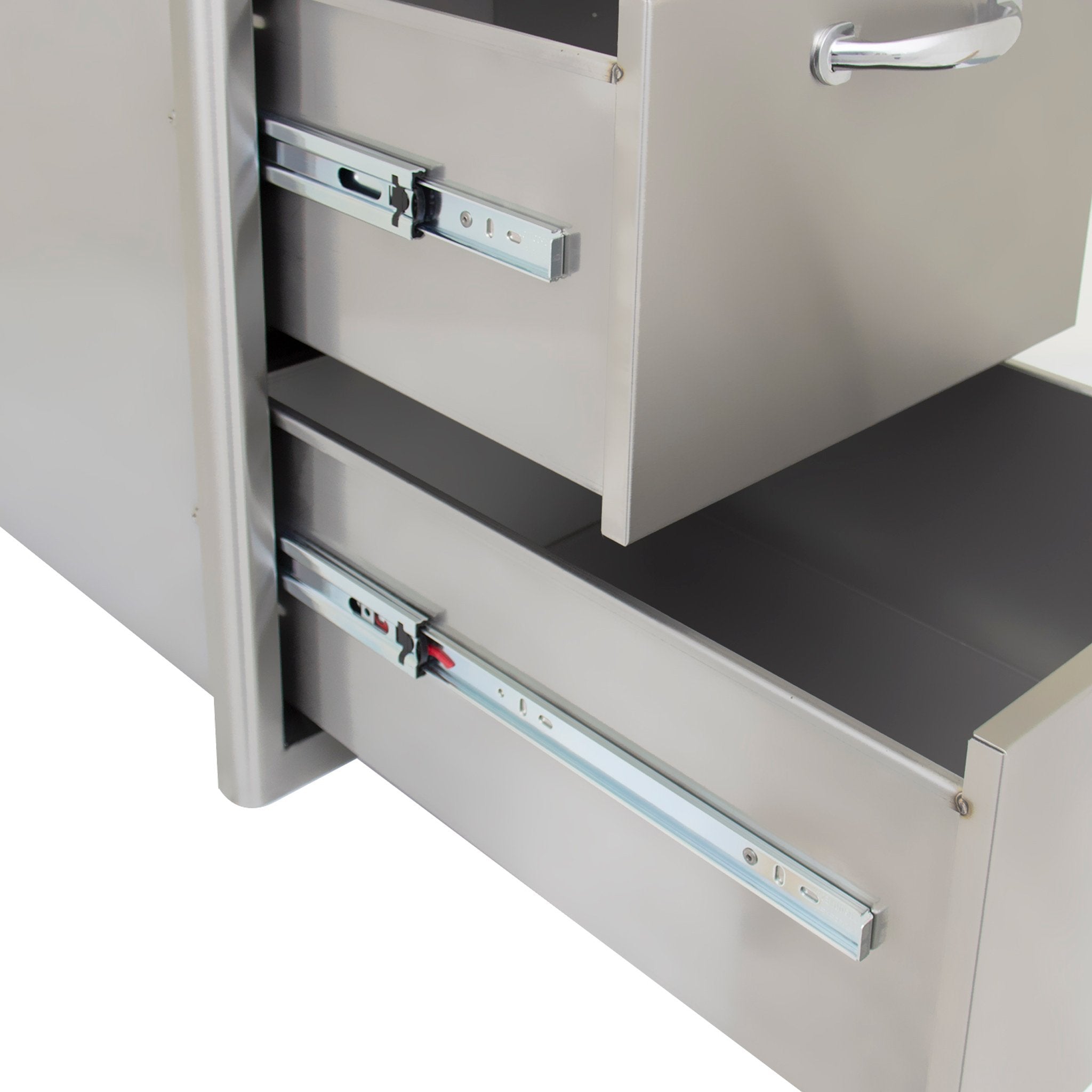 16" Stainless Steel Triple Access Drawer