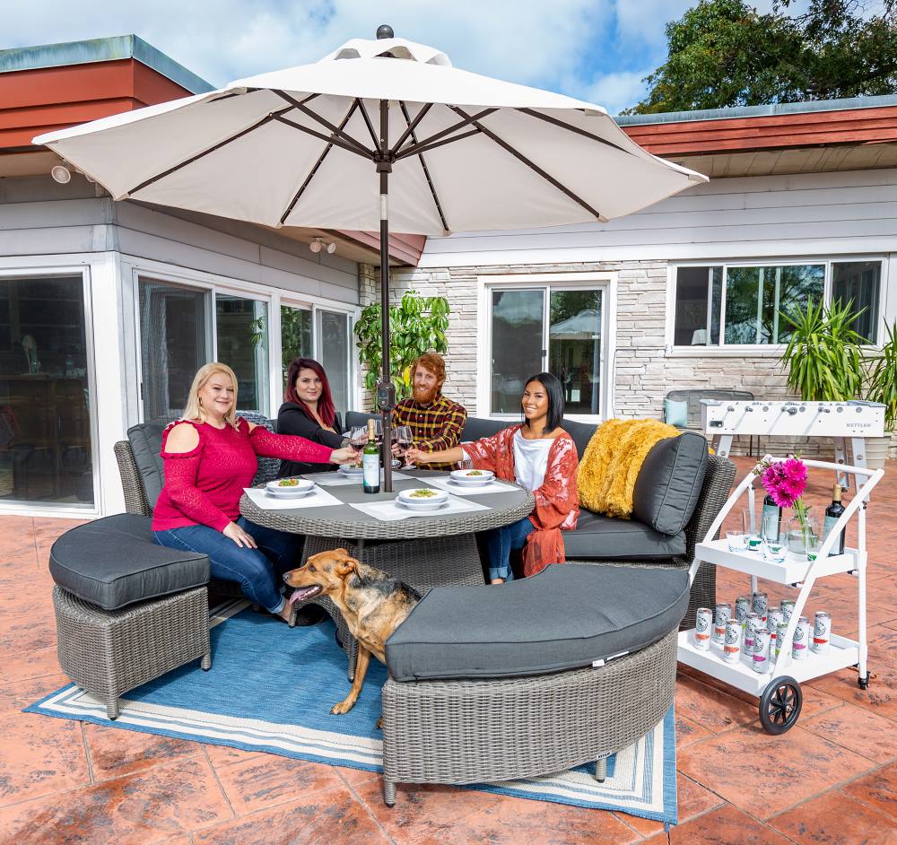 Palma 6-Seat Curved Sectional Set 193347-2100K1 by Kettler