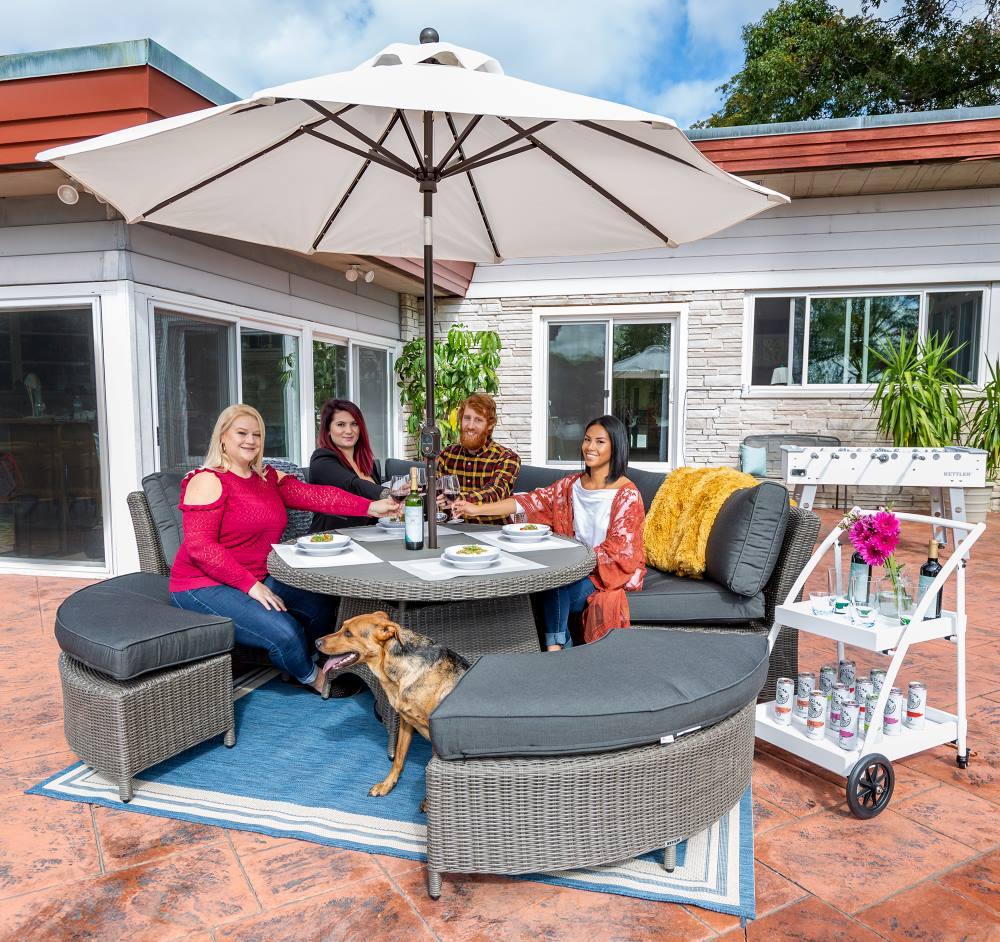 Palma 6-Seat Curved Sectional Set 193347-2100K1 by Kettler