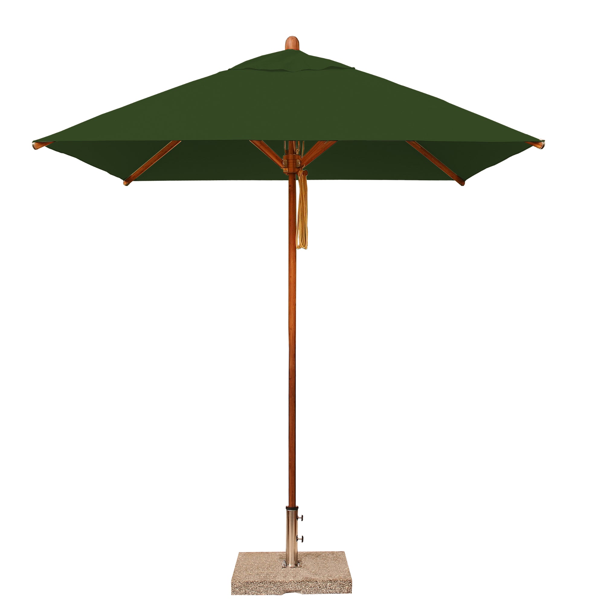 Levante 7' Square Bamboo Market Umbrella