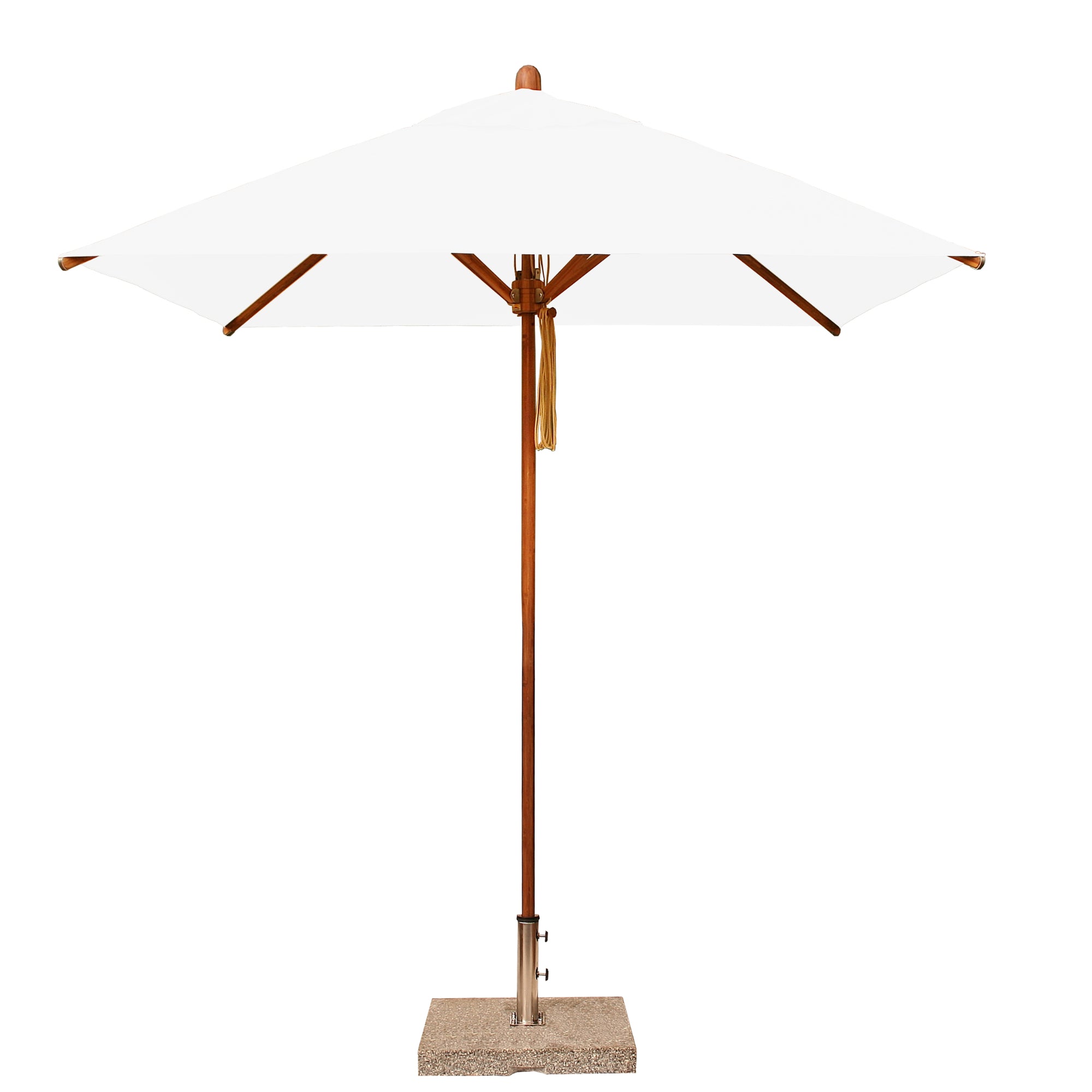 Levante 7' Square Bamboo Market Umbrella