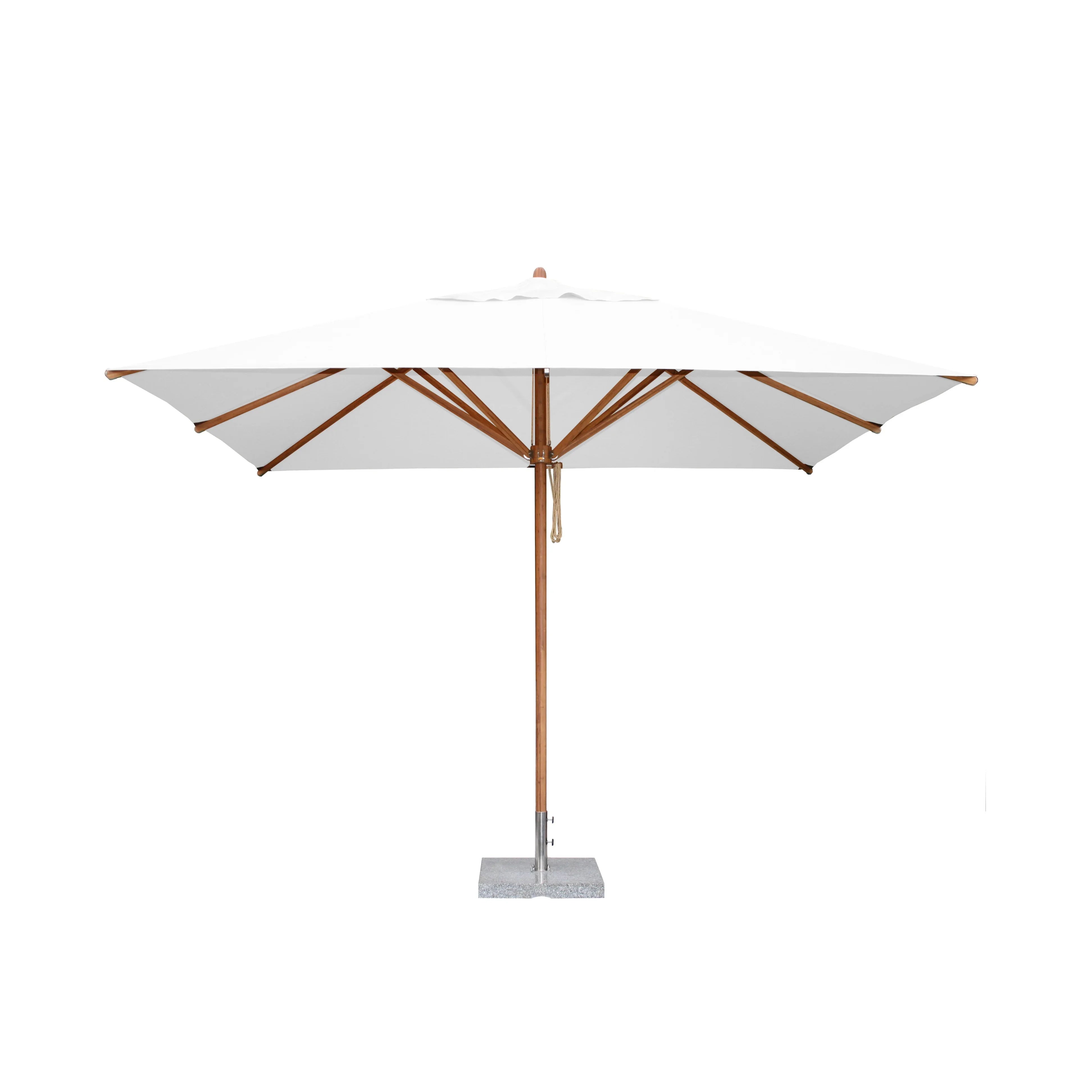 Levante 8.5' x 11.5' Rectangular Bamboo Market Umbrella