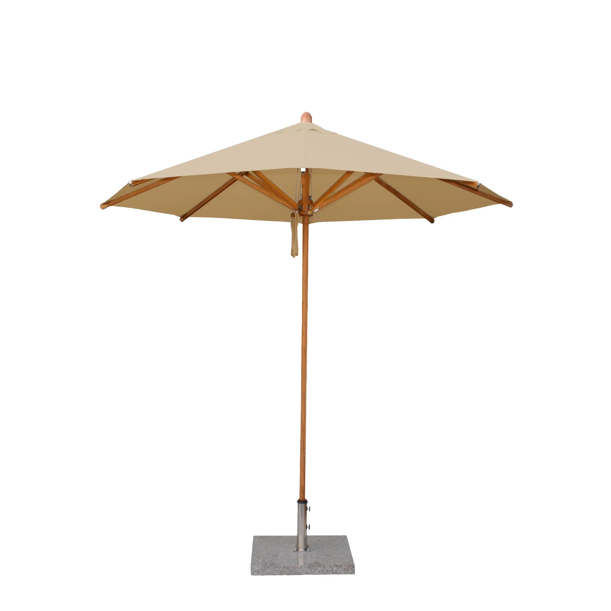Levante 8.5' Round Bamboo Market Umbrella