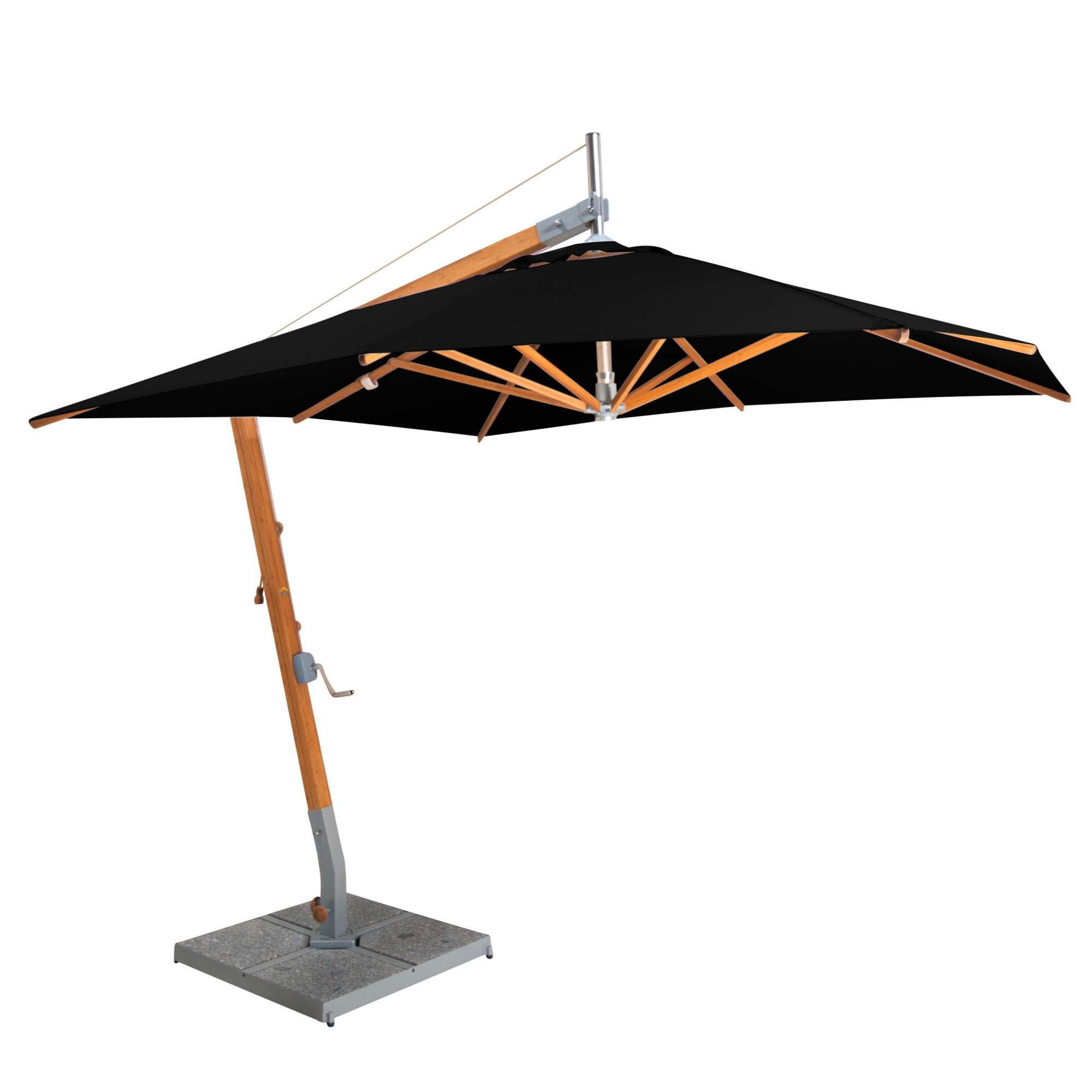 Sirocco 8.5' Square Bamboo Cantilever Umbrella