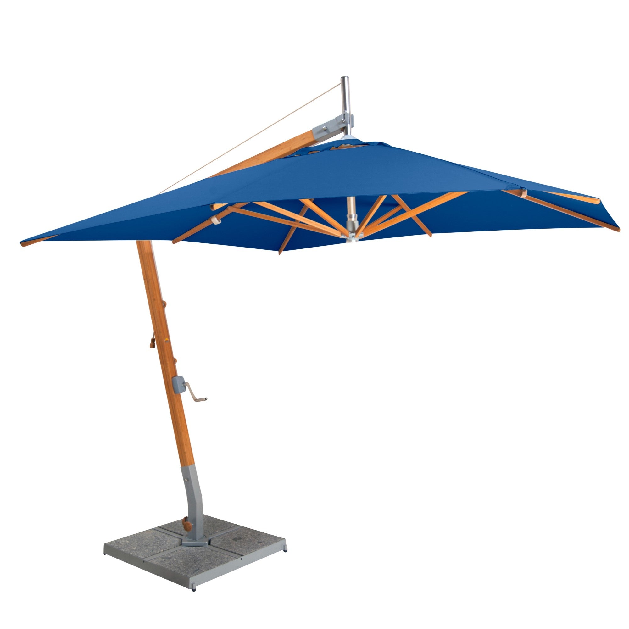 Sirocco 8.5' Square Bamboo Cantilever Umbrella