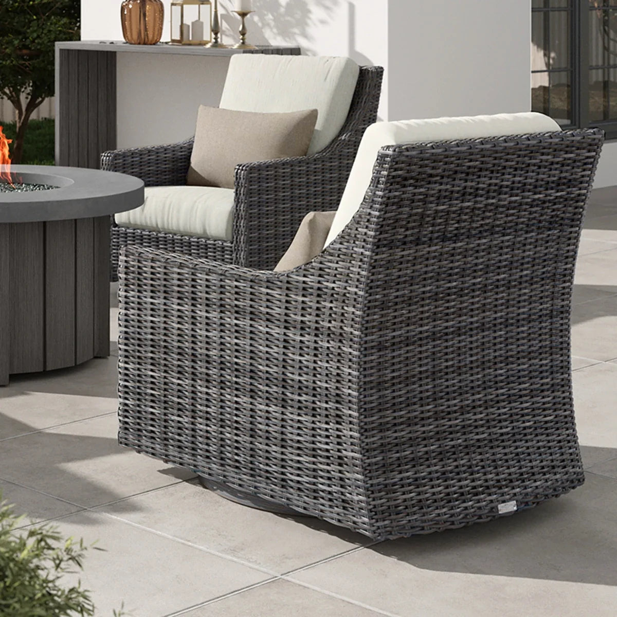 Avallon High Back Swivel Glider Club Chair