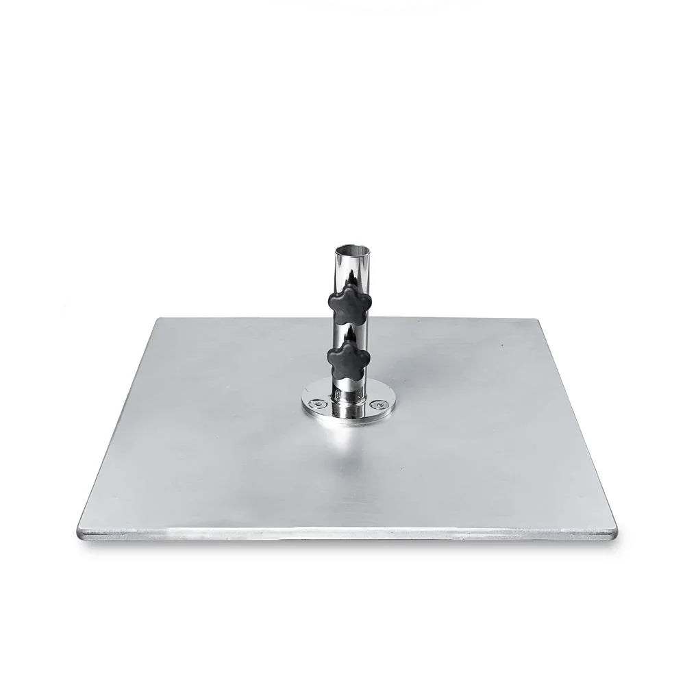 Galvanized Stackable 70 lb. Steel Plate Square Umbrella Base