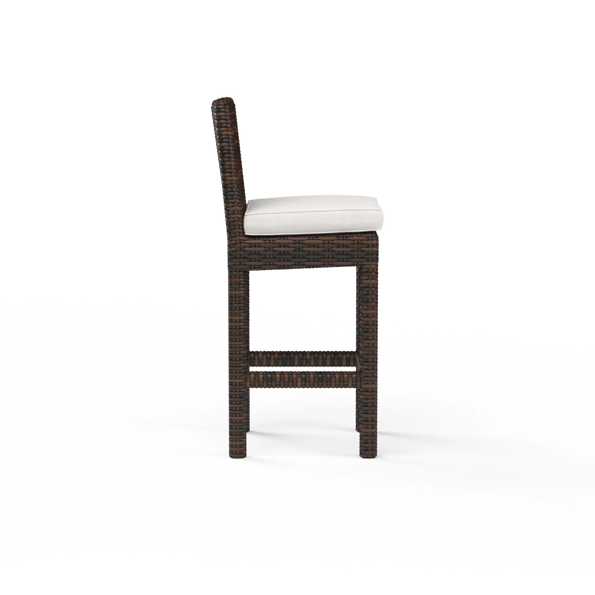 Montecito Wicker Cushioned Bar Stool