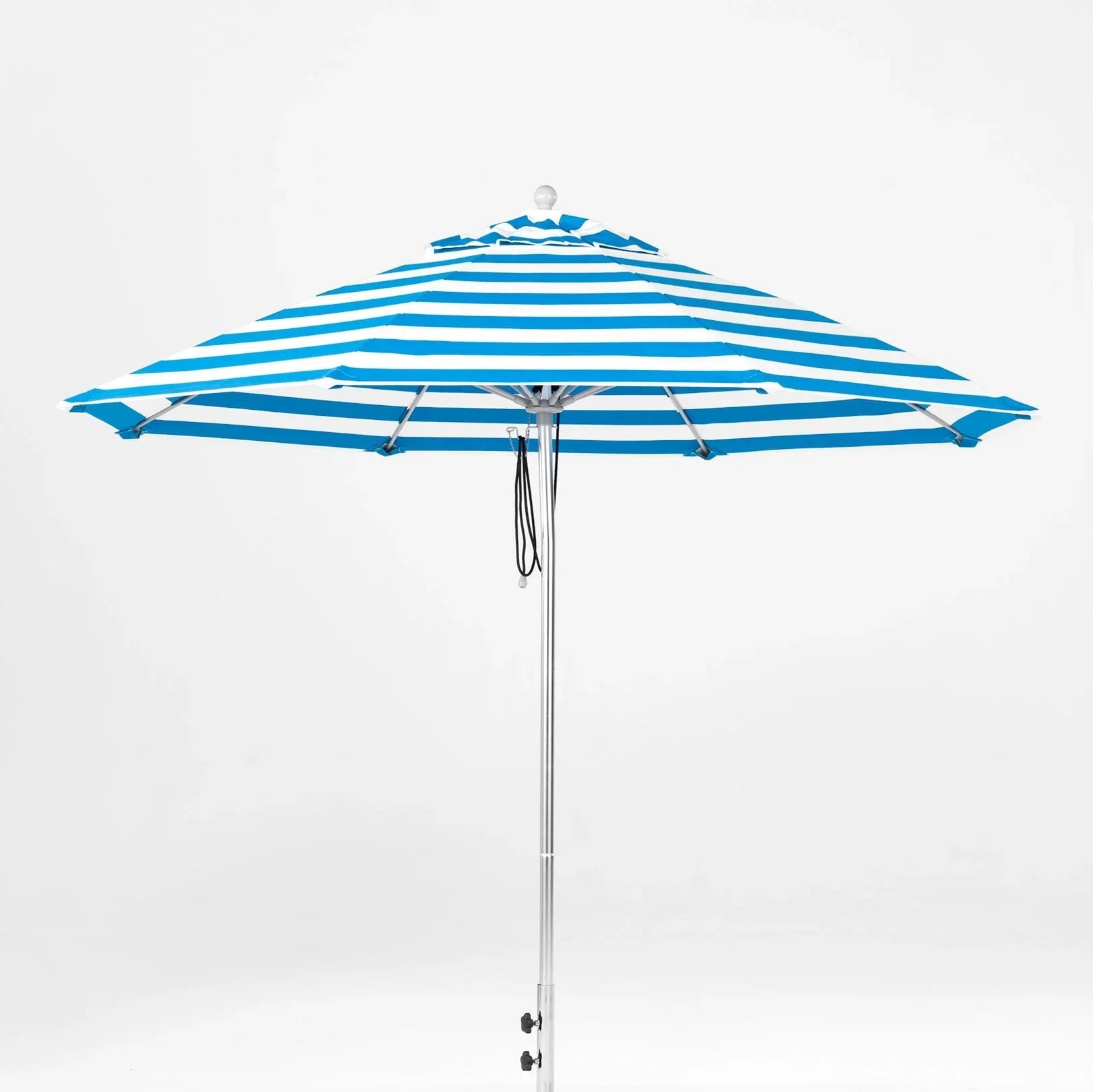 Monterey Aluminum 9' Pulley Lift Octagon Umbrella w/ Fiberglass Ribs