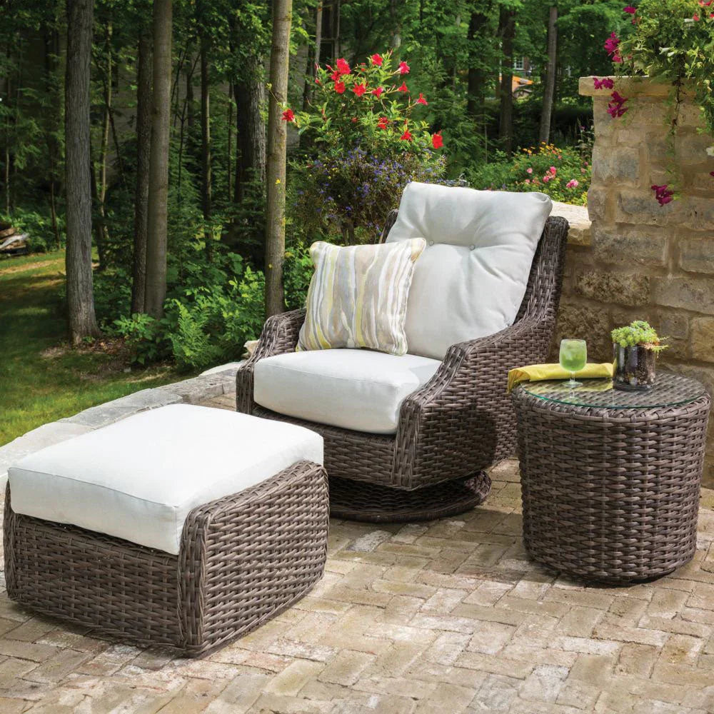 Lloyd Flanders Largo Cushioned High Back Swivel Rocker