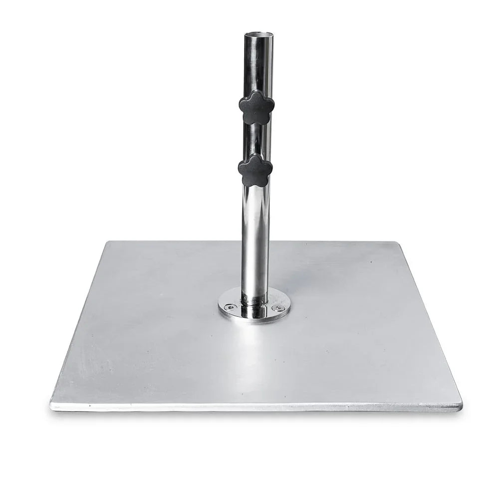 Galvanized Stackable 100 lb. Steel Plate Square Umbrella Base