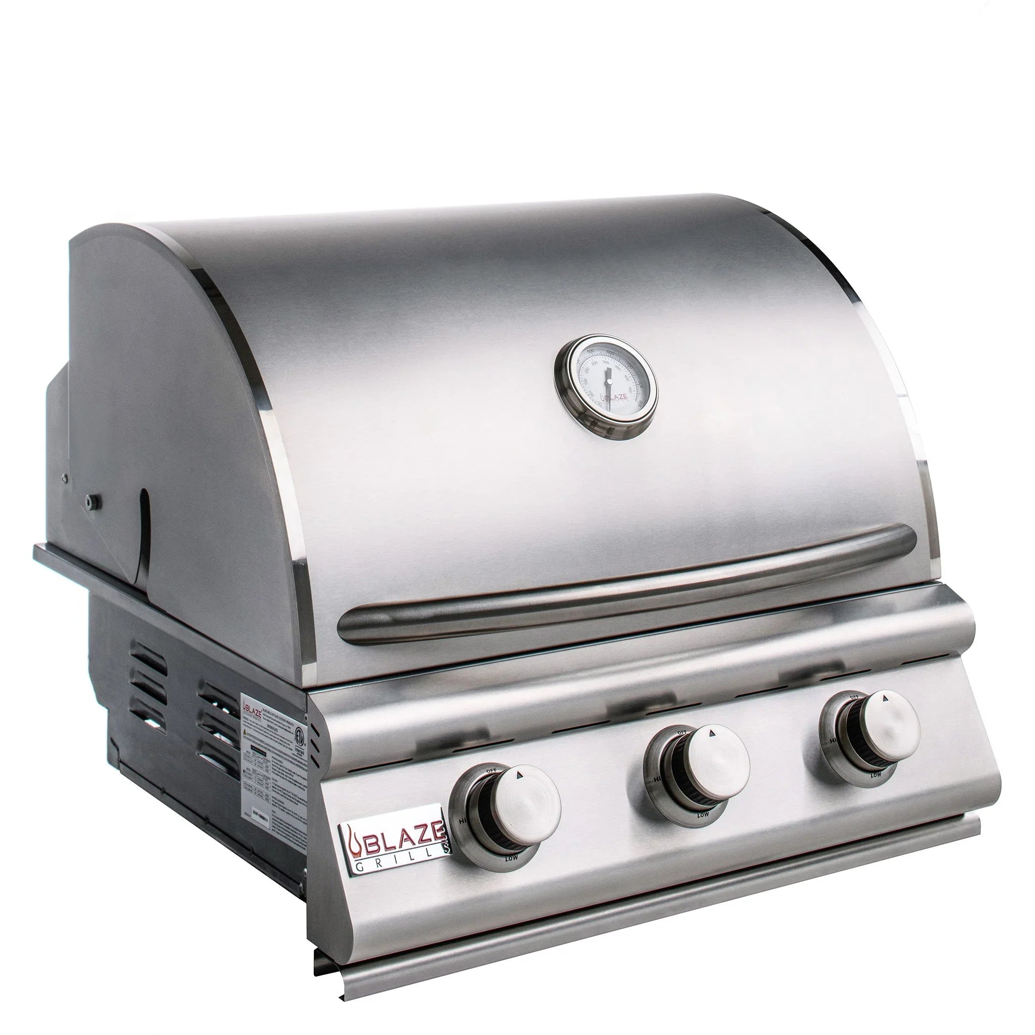 Prelude LBM 25" Stainless Steel 3-Burner Built-In Gas Grill