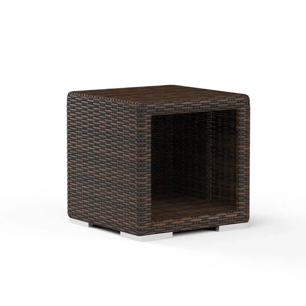 Montecito 22" Square Wicker End Table