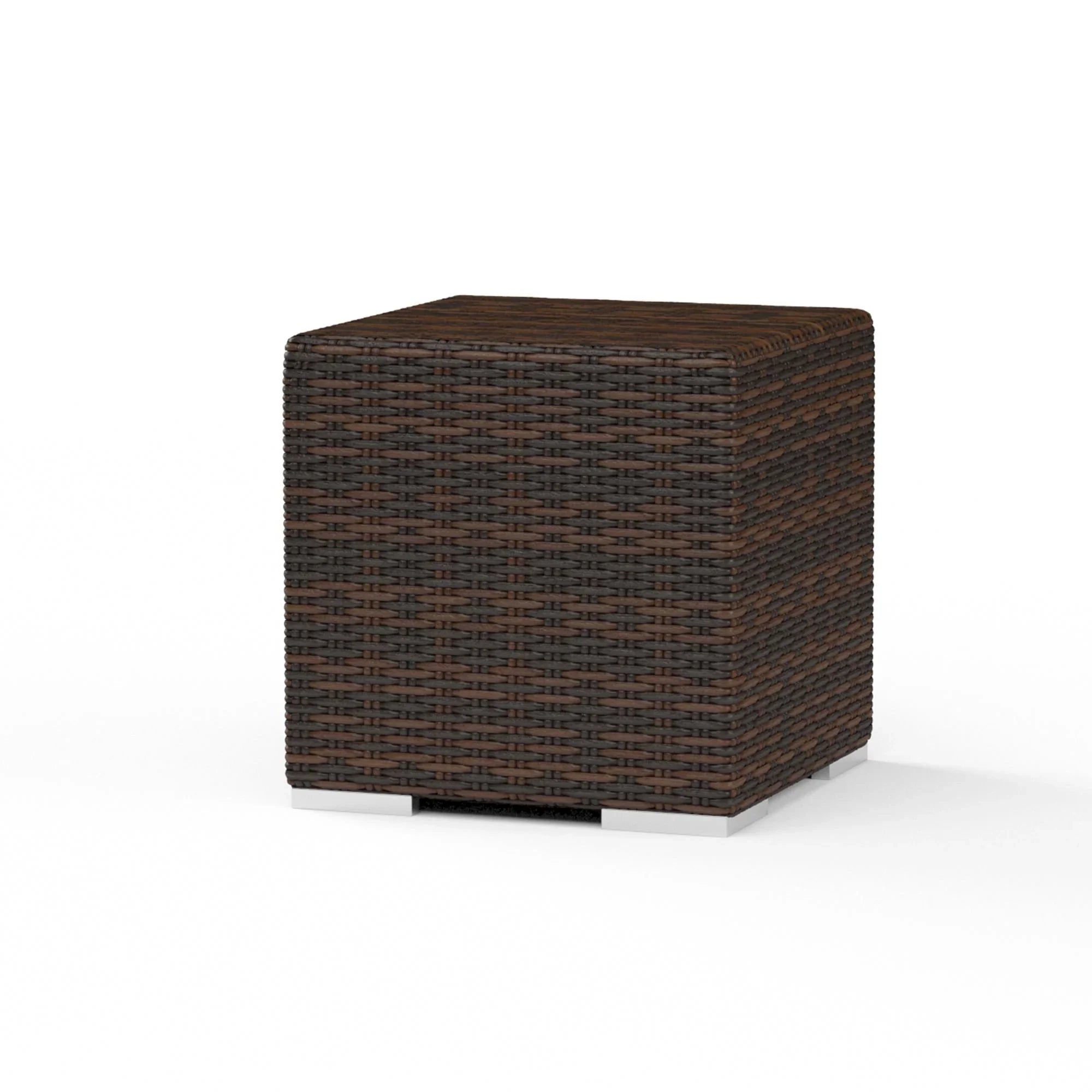 Montecito 22" Square Wicker End Table