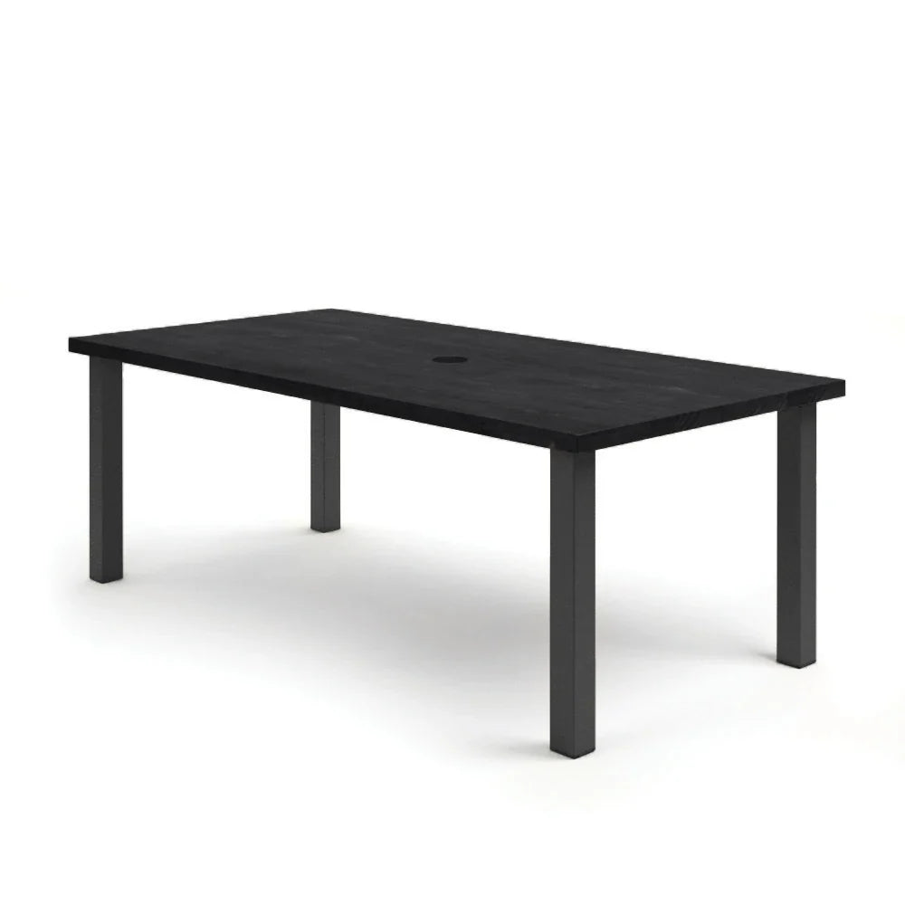 Timber 42" x 84" Rectangle Dining Table 254284FTM by Homecrest ā with umbrella hole
