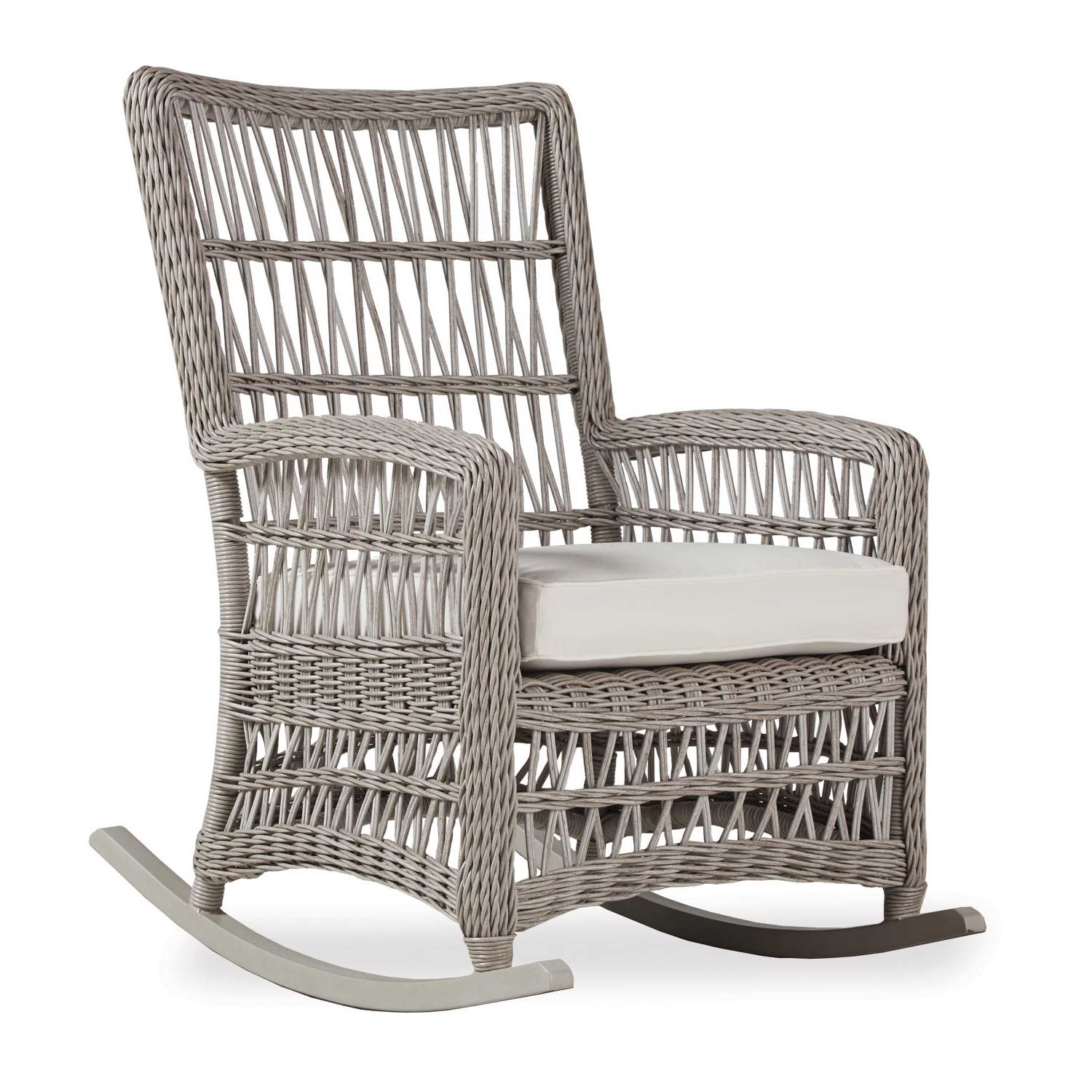Lloyd Flanders Mackinac Cushioned High Back Porch Rocker