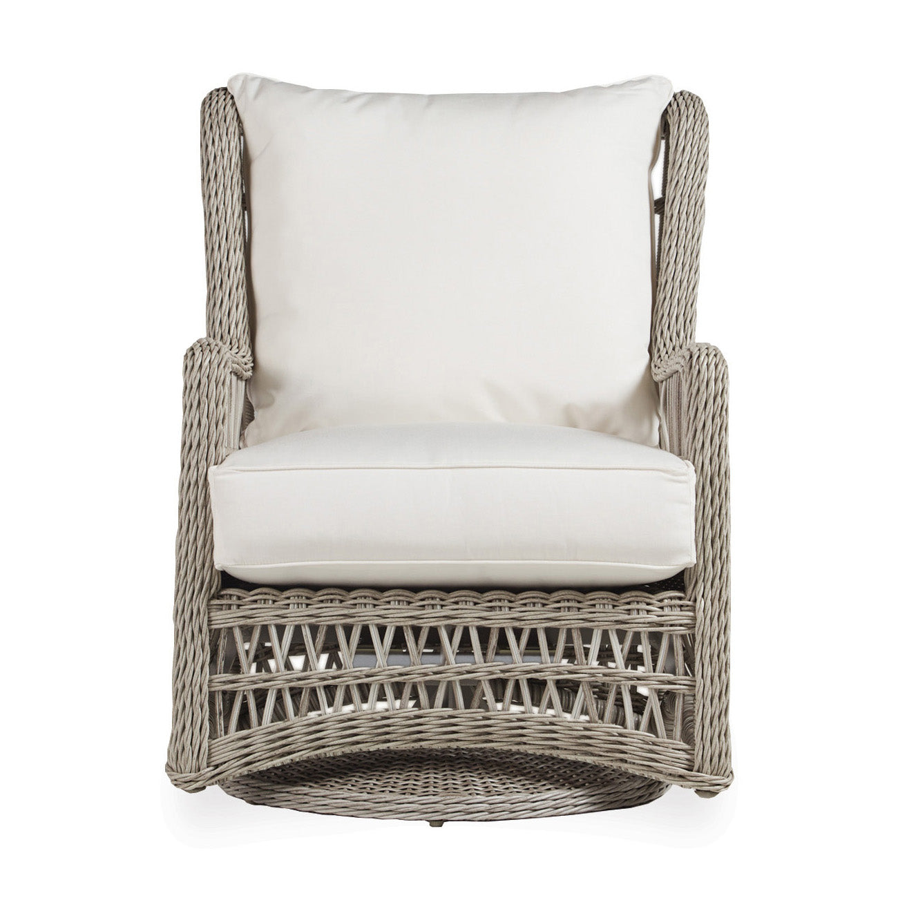 Lloyd Flanders Mackinac Cushioned High Back Swivel Glider Lounge Chair