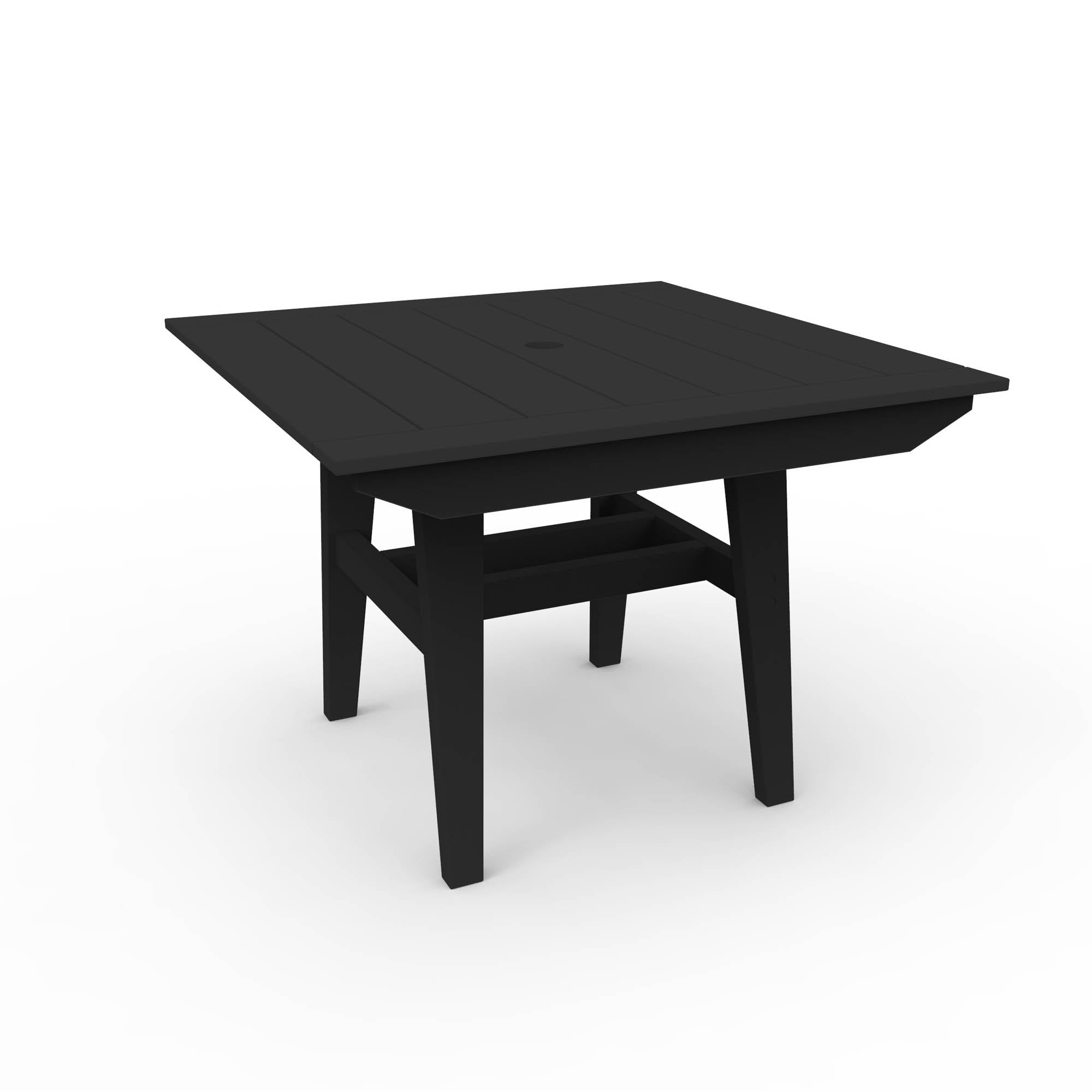 Seaside Casual MAD 40" x 40" Square Dining Table with Umbrella Hole