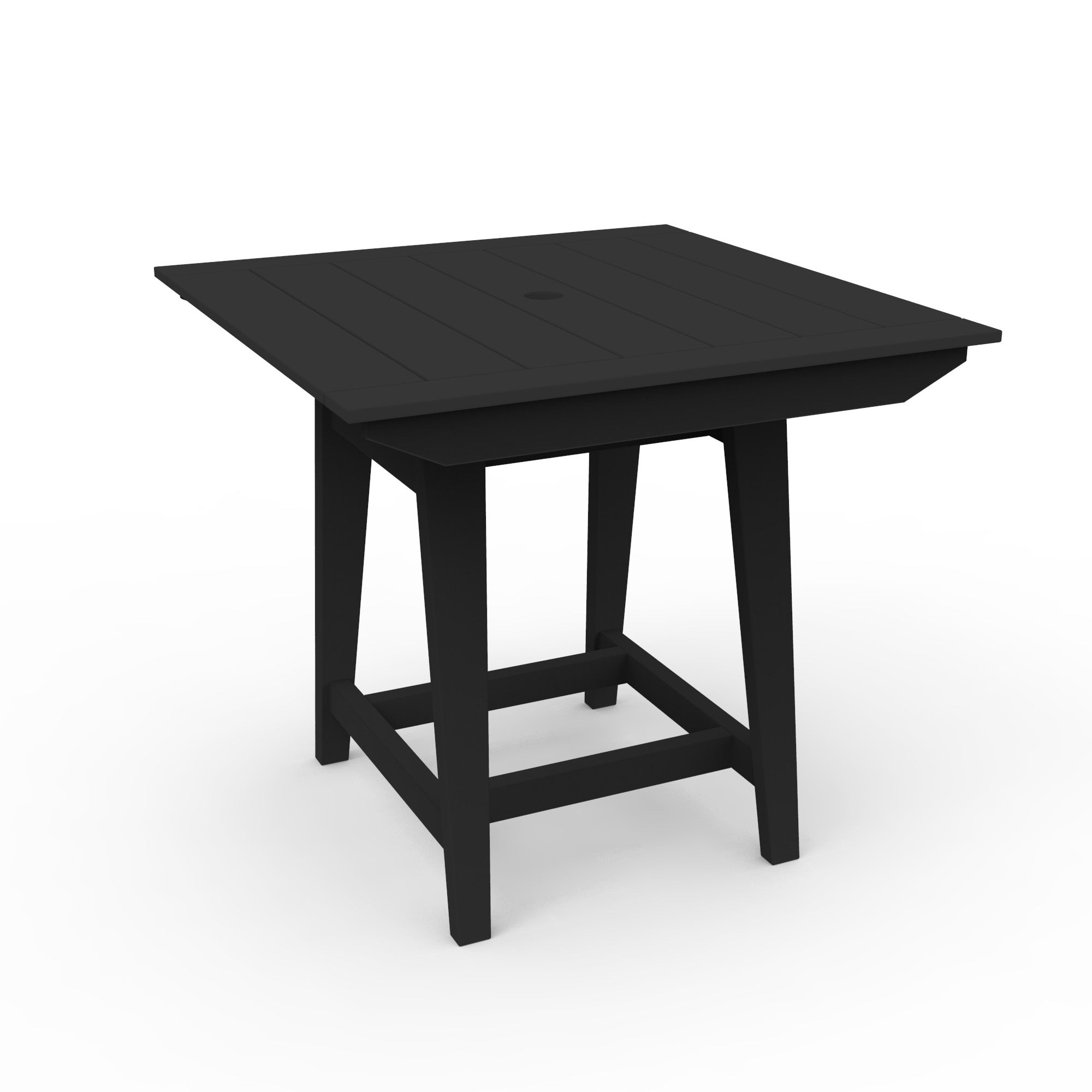 Seaside Casual MAD 40" x 40" Square Balcony Table with Umbrella Hole