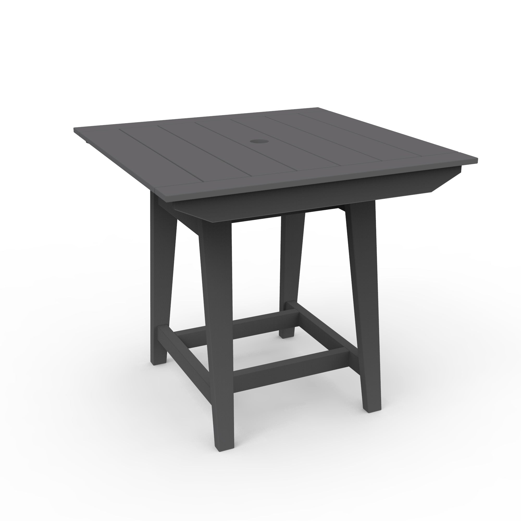 Seaside Casual MAD 40" x 40" Square Balcony Table with Umbrella Hole