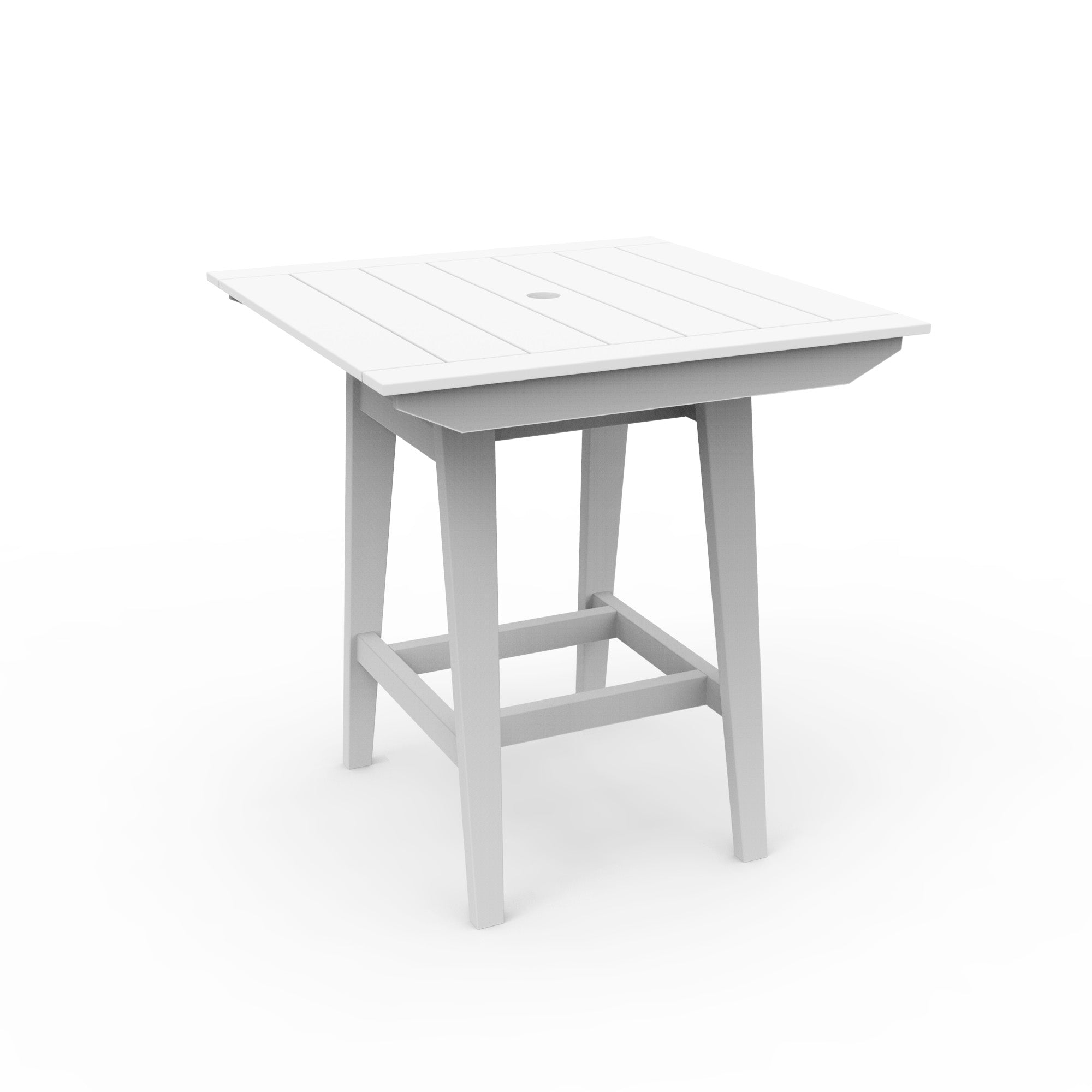 Seaside Casual MAD 40" x 40" Square Bar Table with Umbrella Hole